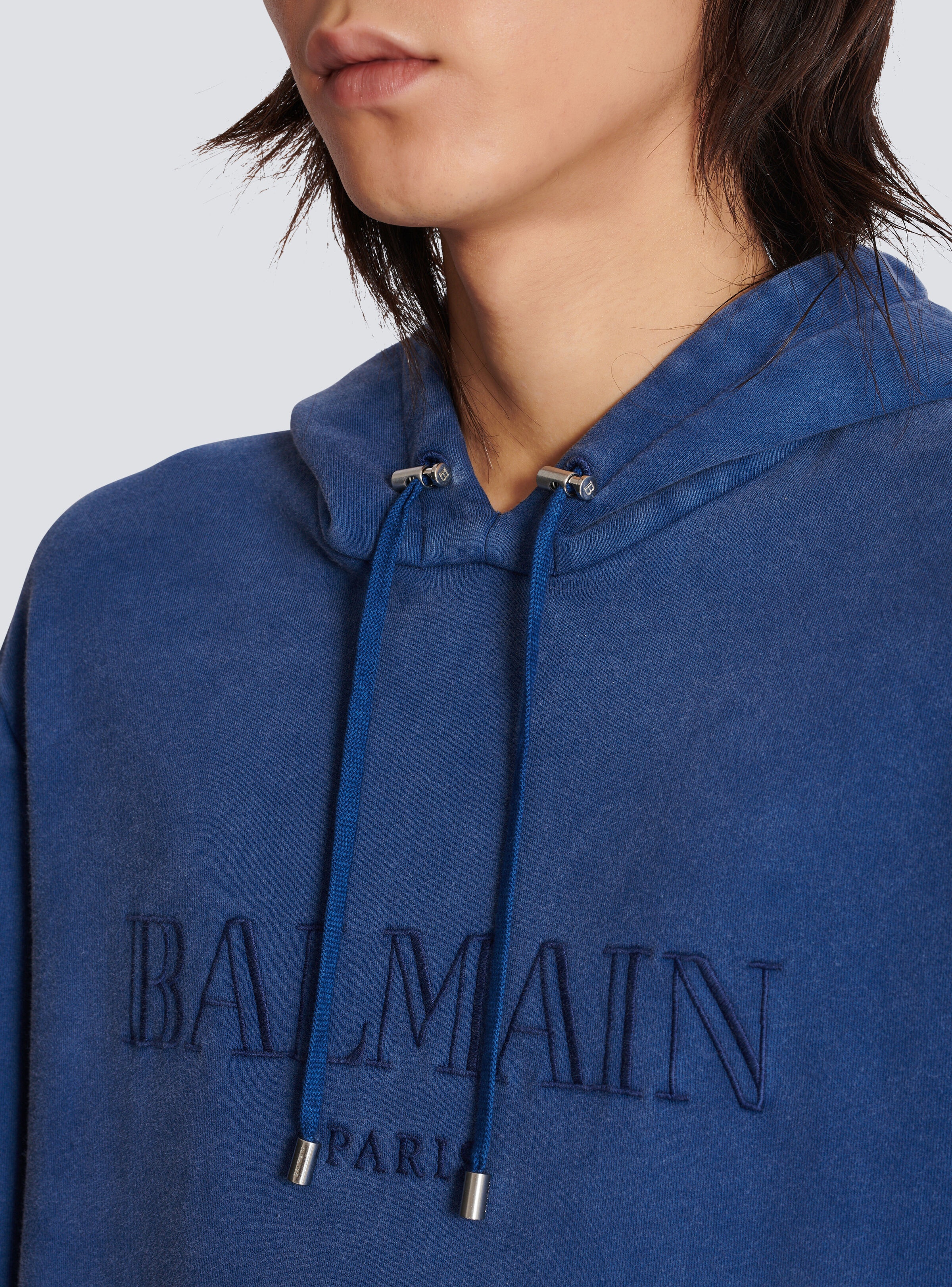 Vintage Balmain embroidered hoodie - 8