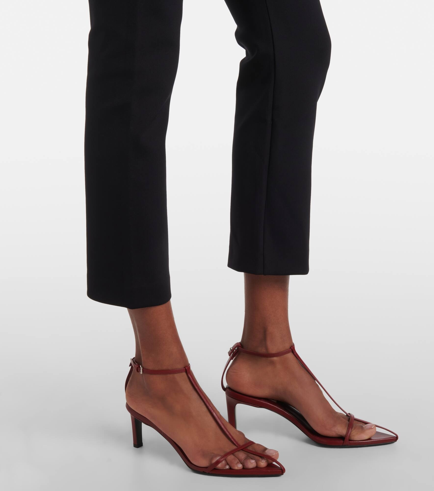 Shim cropped jersey slim pants - 5