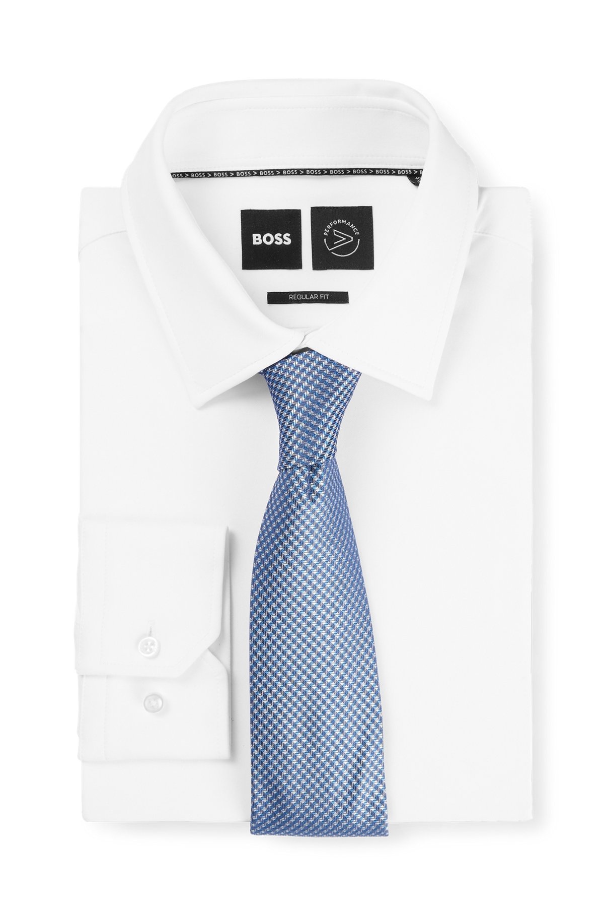 SILK-BLEND TIE WITH JACQUARD PATTERN - 3