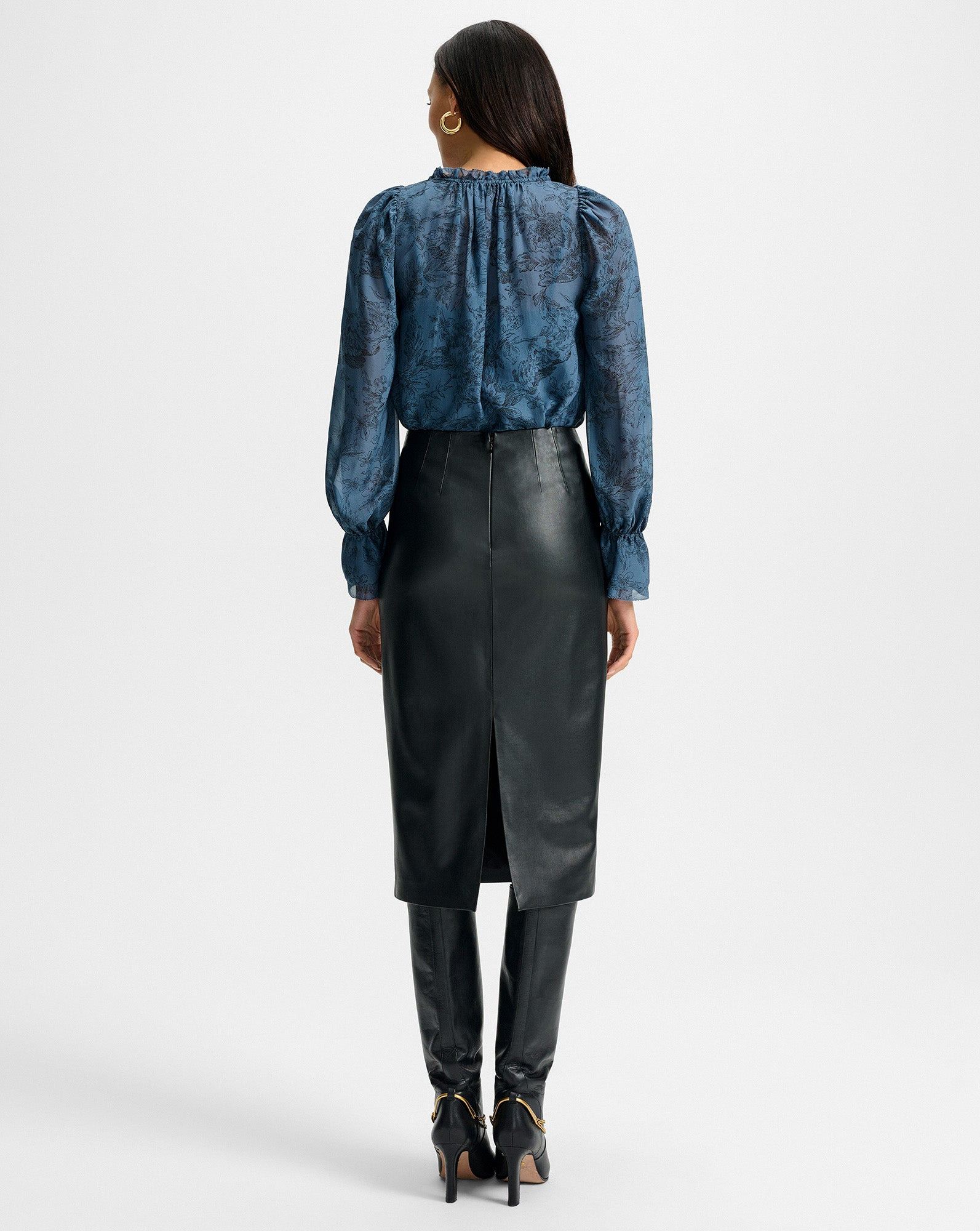 HOLMES MIDI PENCIL SKIRT - 6