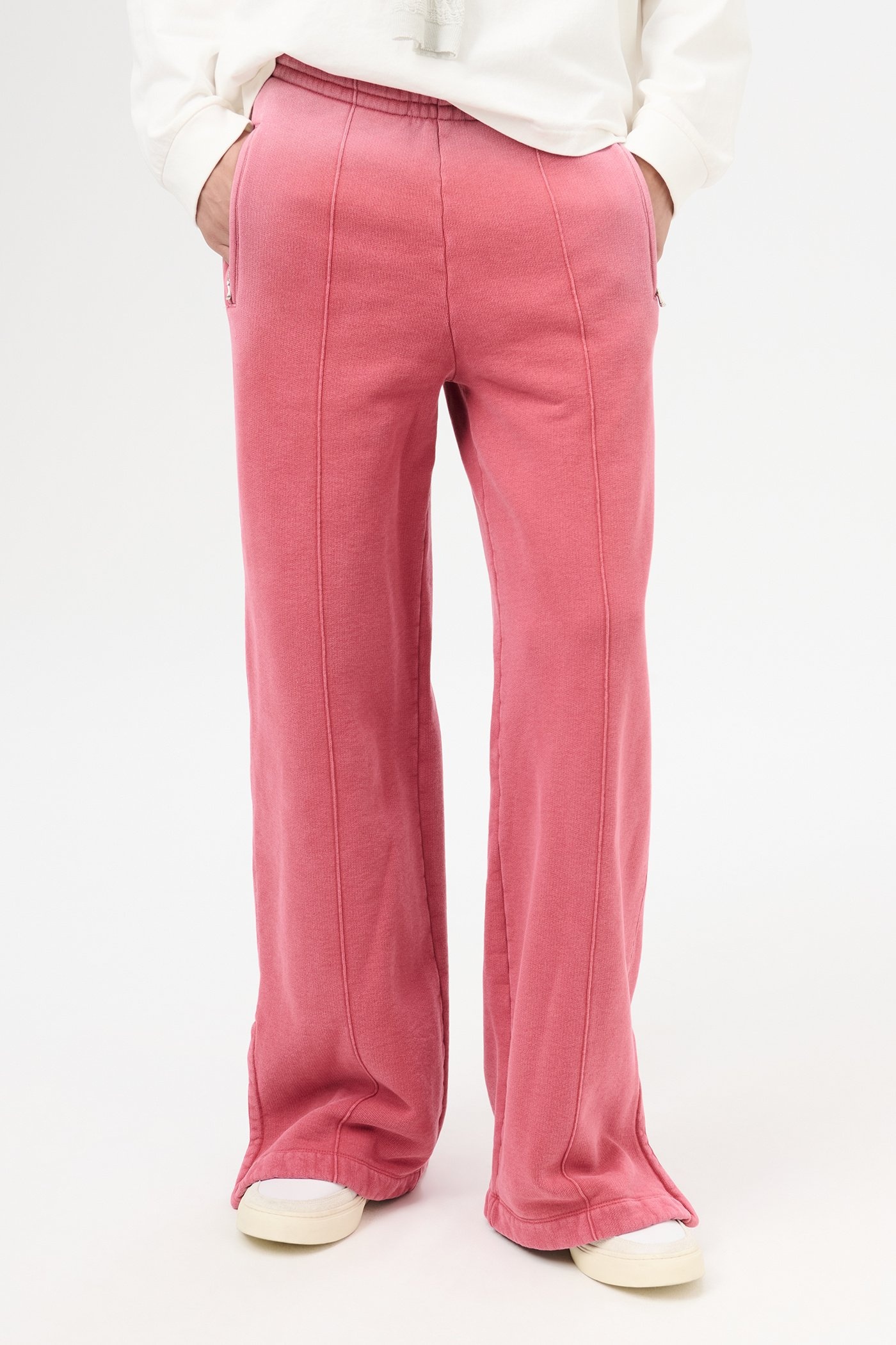 Track Pants Red Sun Fade Hefty Fleece - 3