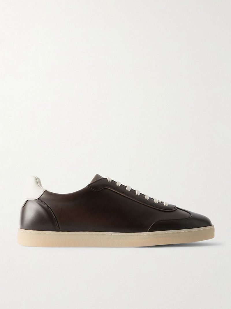Coda Di Rondine Leather Sneakers Dark brown 1