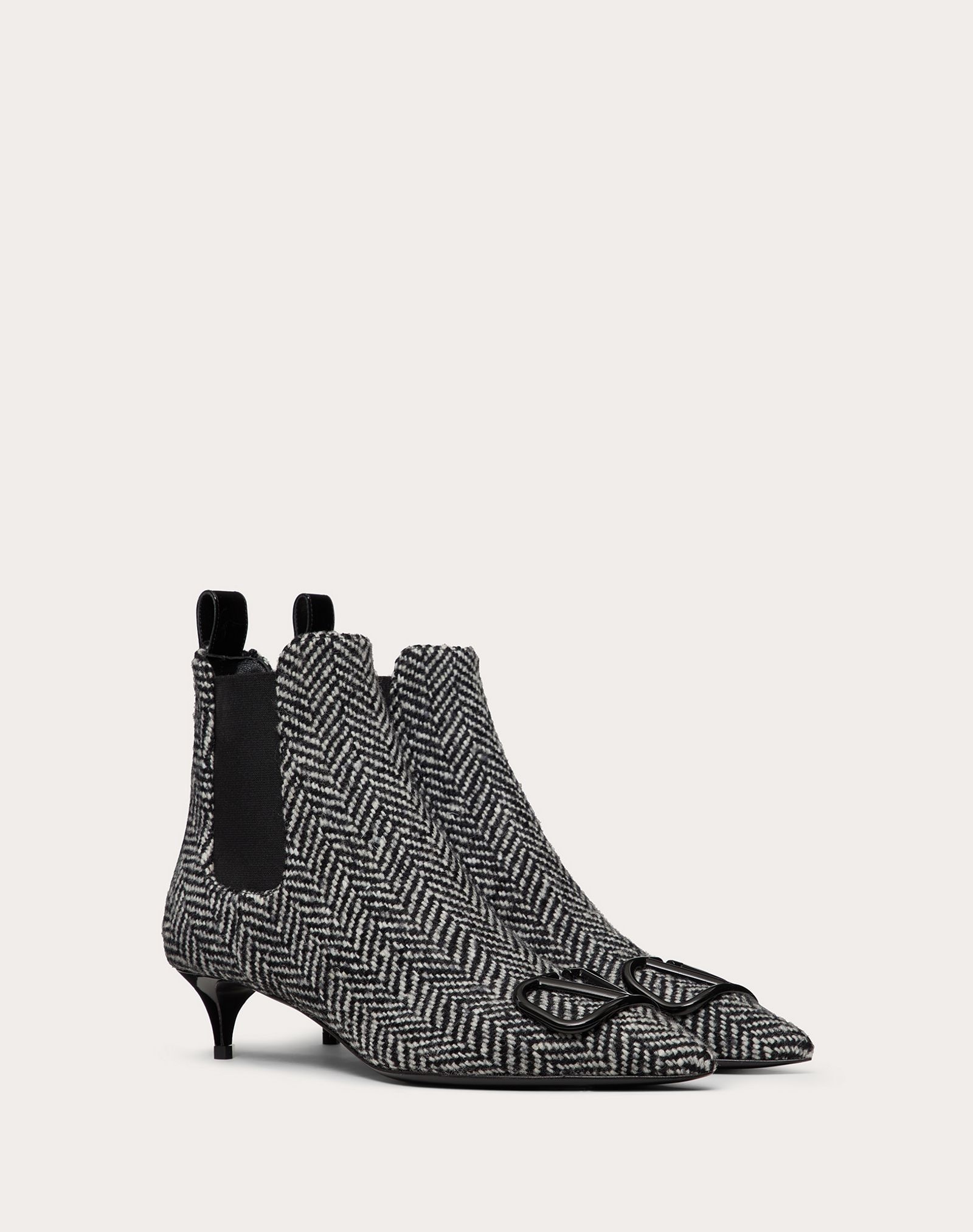 VLOGO Chevron Fabric Ankle Boot 40 mm - 2