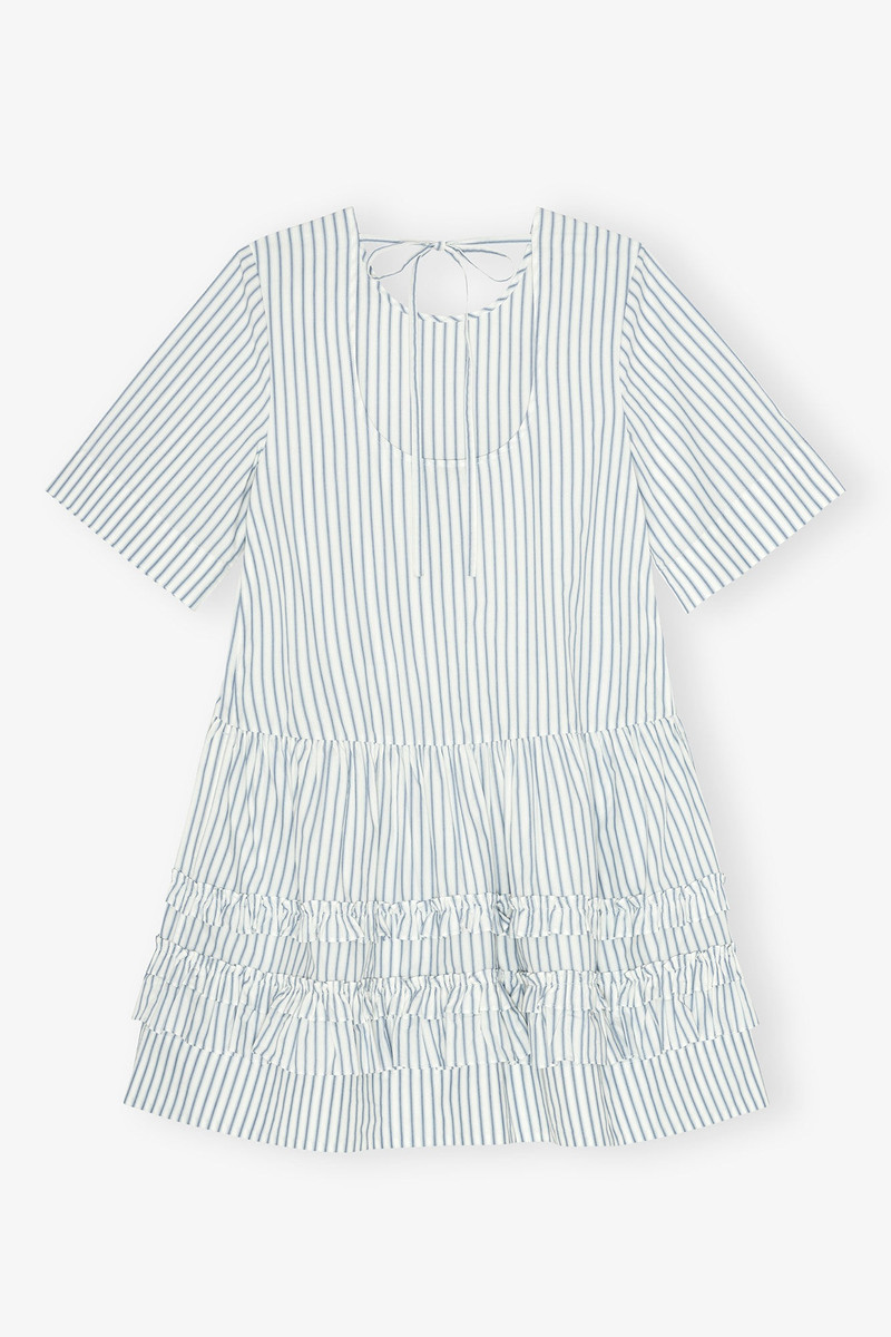 STRIPED ORGANIC COTTON MINI DRESS 6