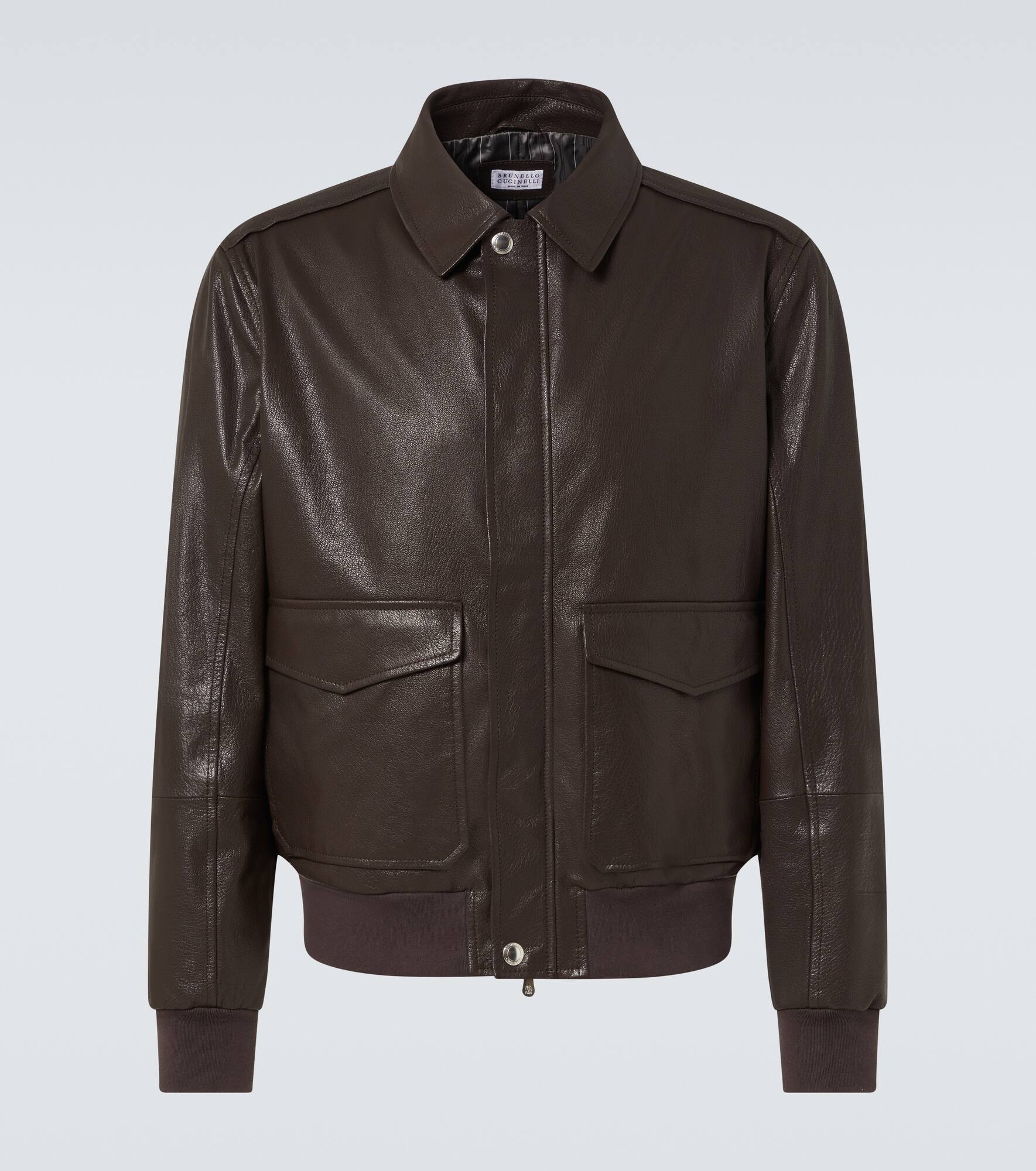 Brunello Cucinelli Leather blouson | mytheresa | REVERSIBLE