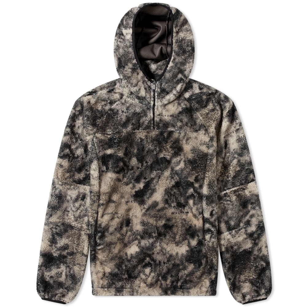 END. x 1017 Alyx 9SM Camo Overdye Hooded Polar Fleece Jacket - 1