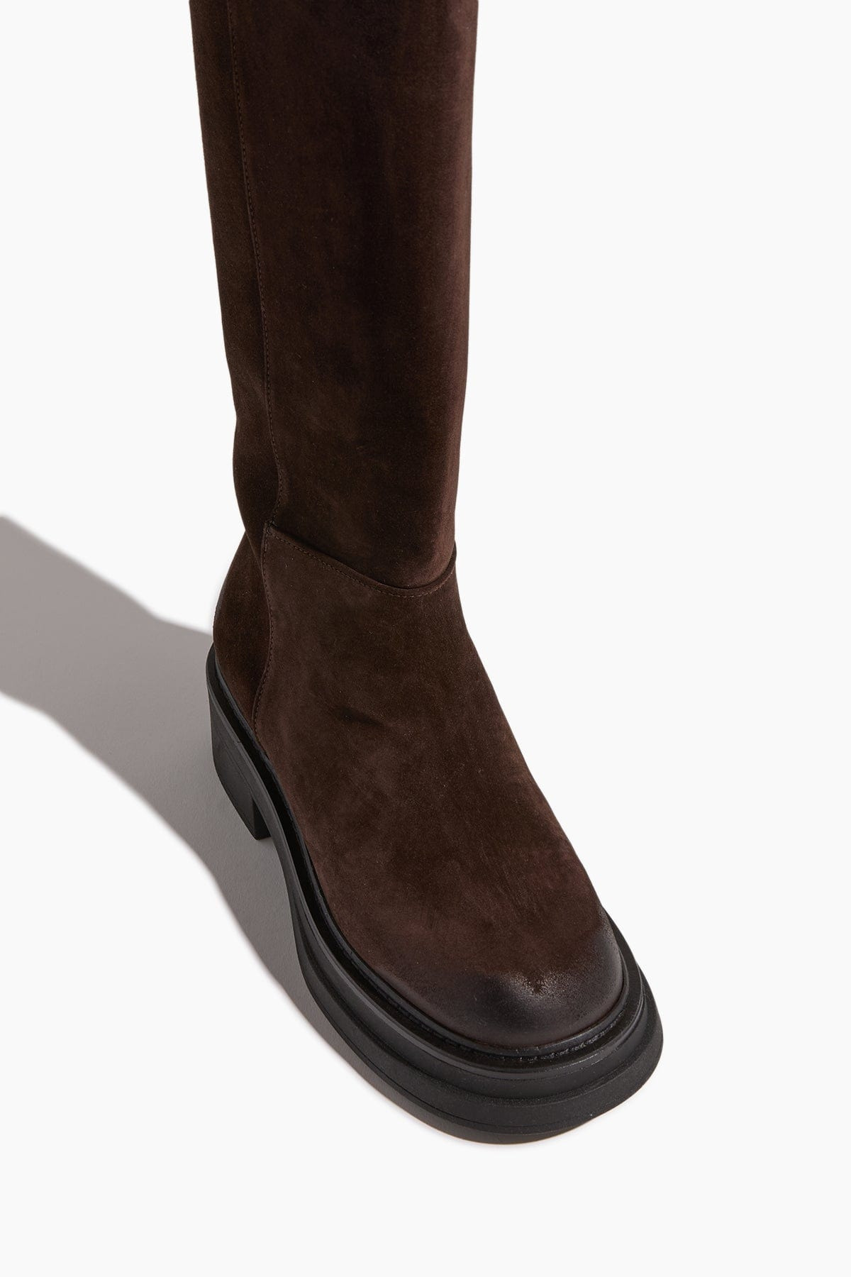 Suede Sensation Knee Boot in Dark Chocolate - 4