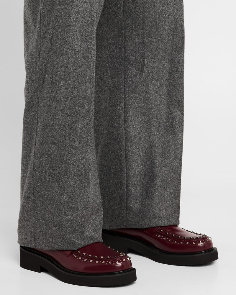 Valentino Men's Gentleglam Calfskin Penny Loafers outlook