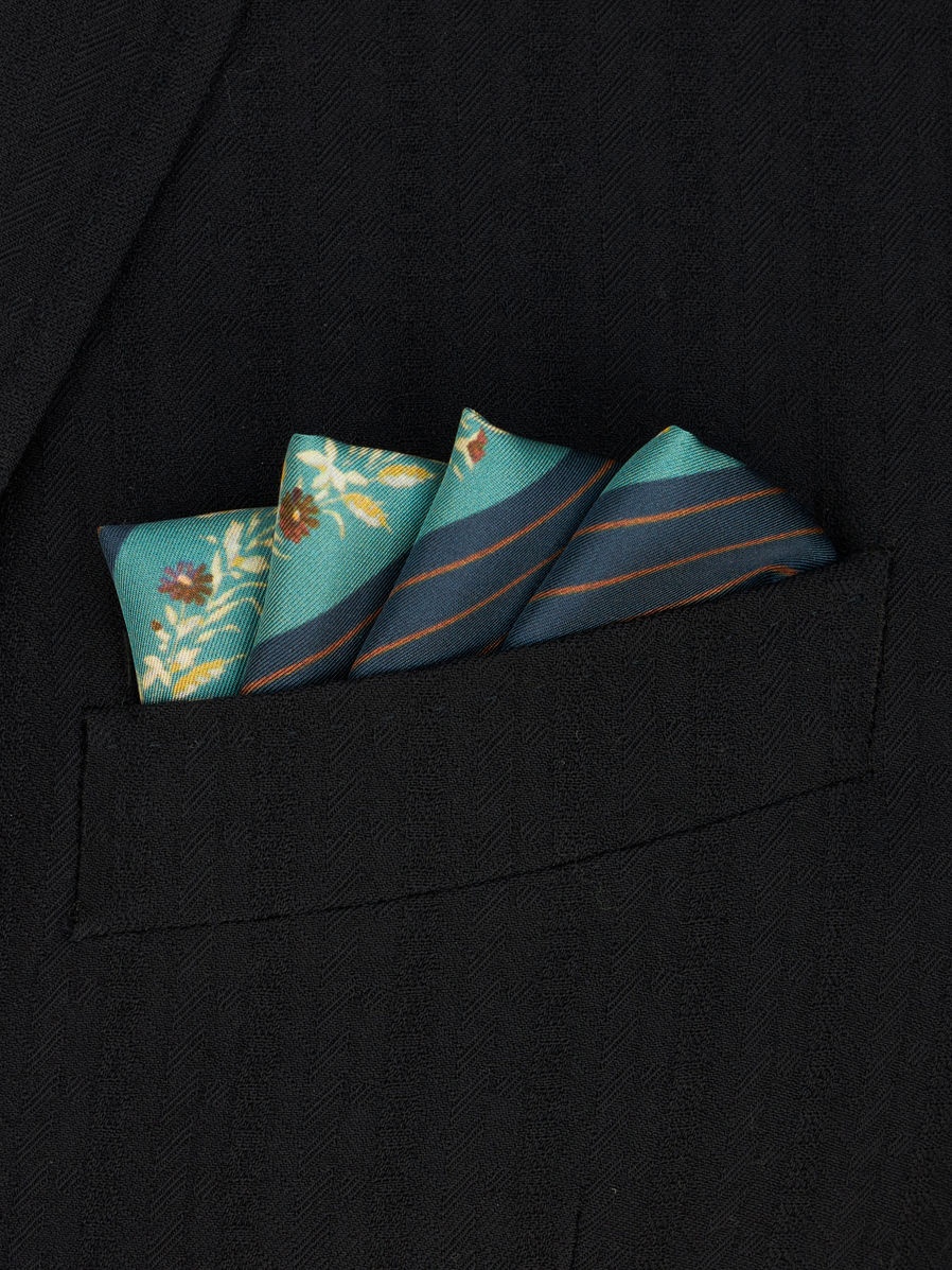 STRIPED POCKET SQUARE - 2