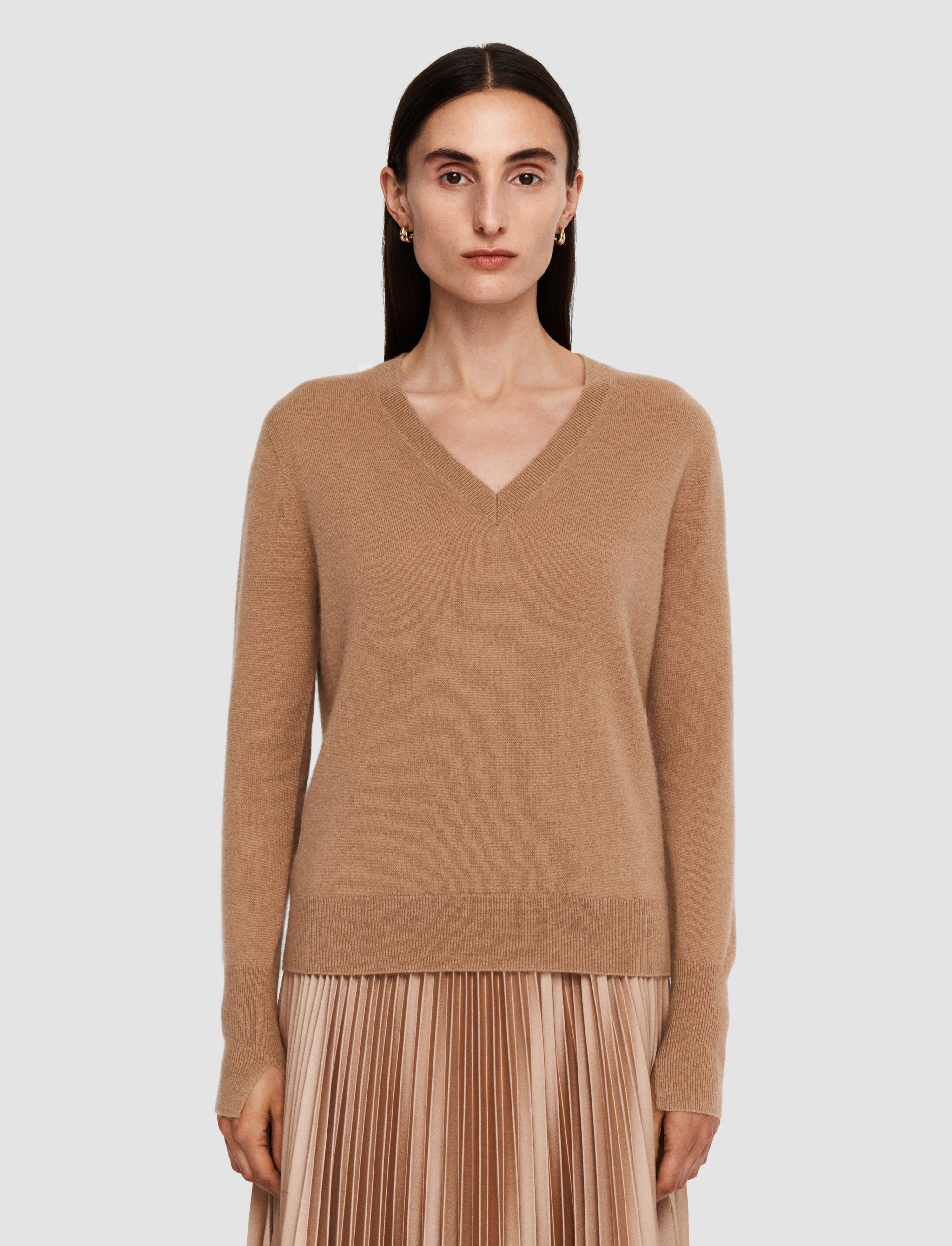 Light Pure Cashmere V Neck Jumper - 3