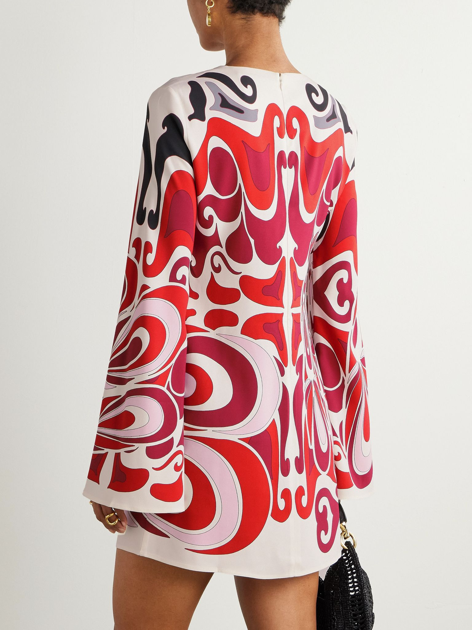 Icon Supremes printed crepe mini dress Red - 3