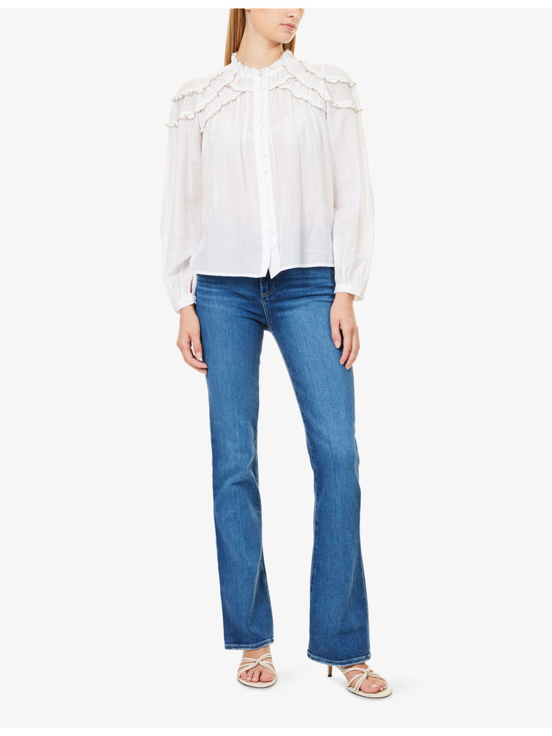 PAIGE Laurel Canyon Bootcut High-Rise Stretch-Denim Blend Jeans outlook