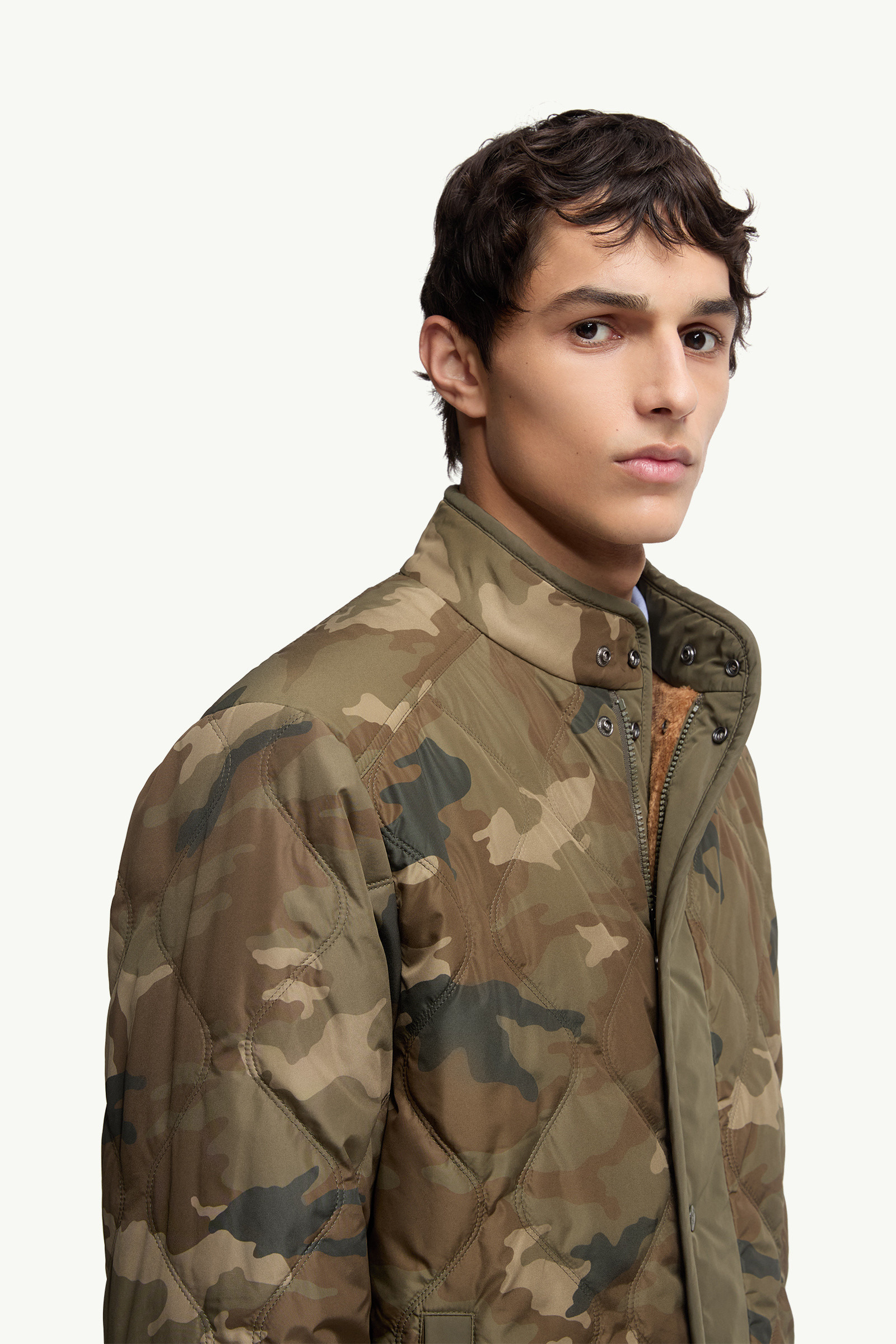 Rentignat Reversible Teddy Short Padded Jacket - 7