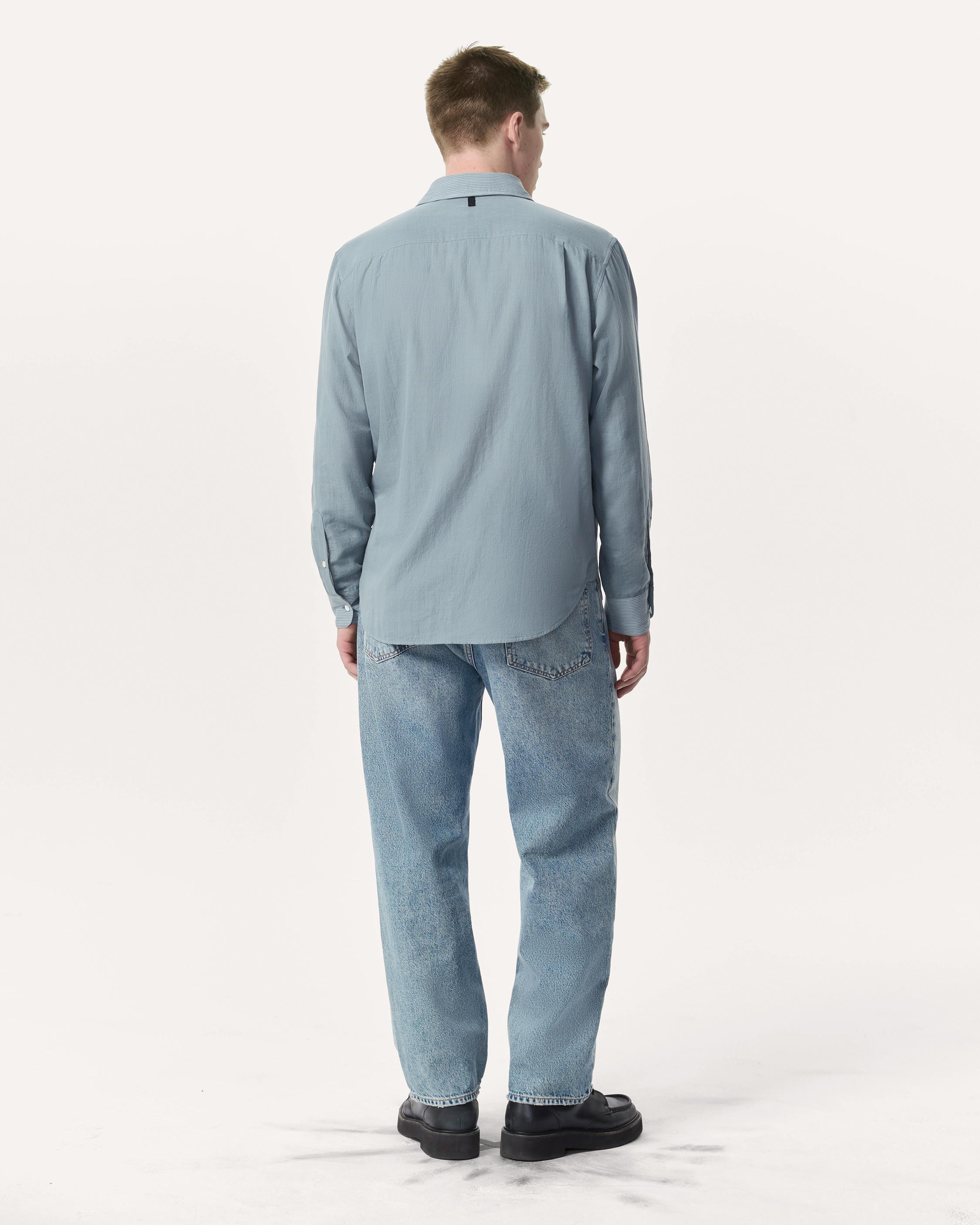 Finch Striped Cotton Gauze Shirt - 5