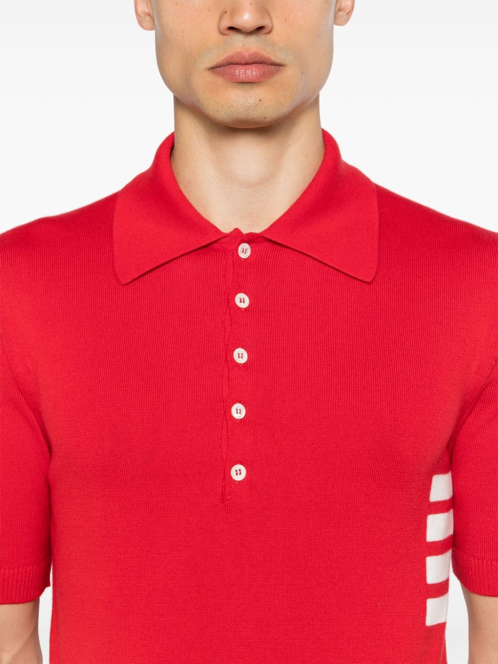 4-Bar knitted polo shirt - 5