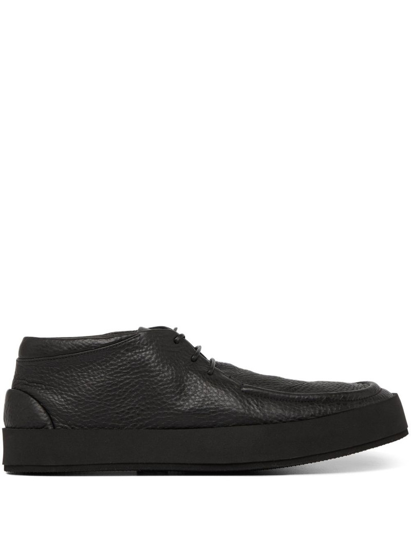 leather lace-up derby shoes 1