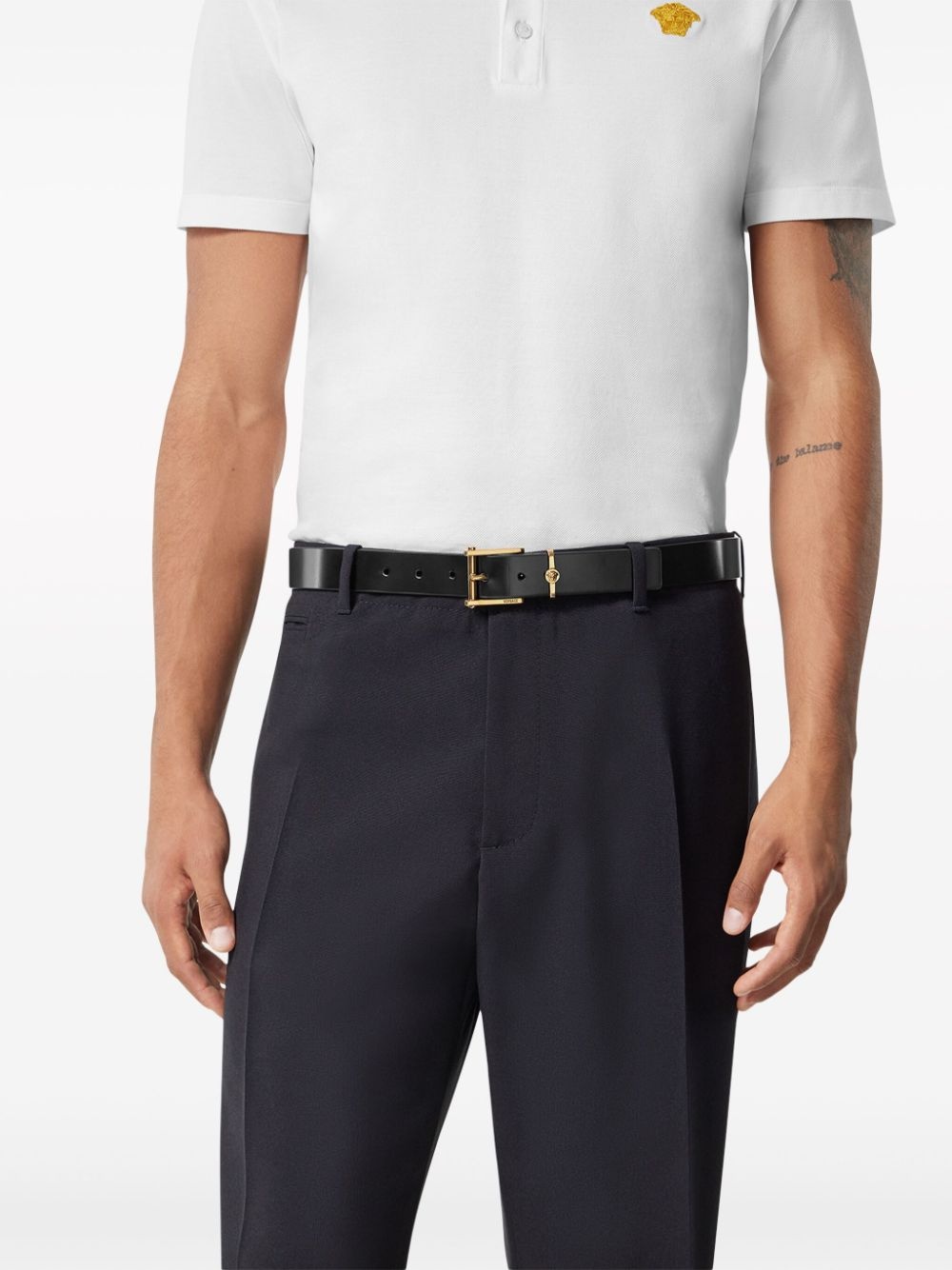 Column leather belt - 3