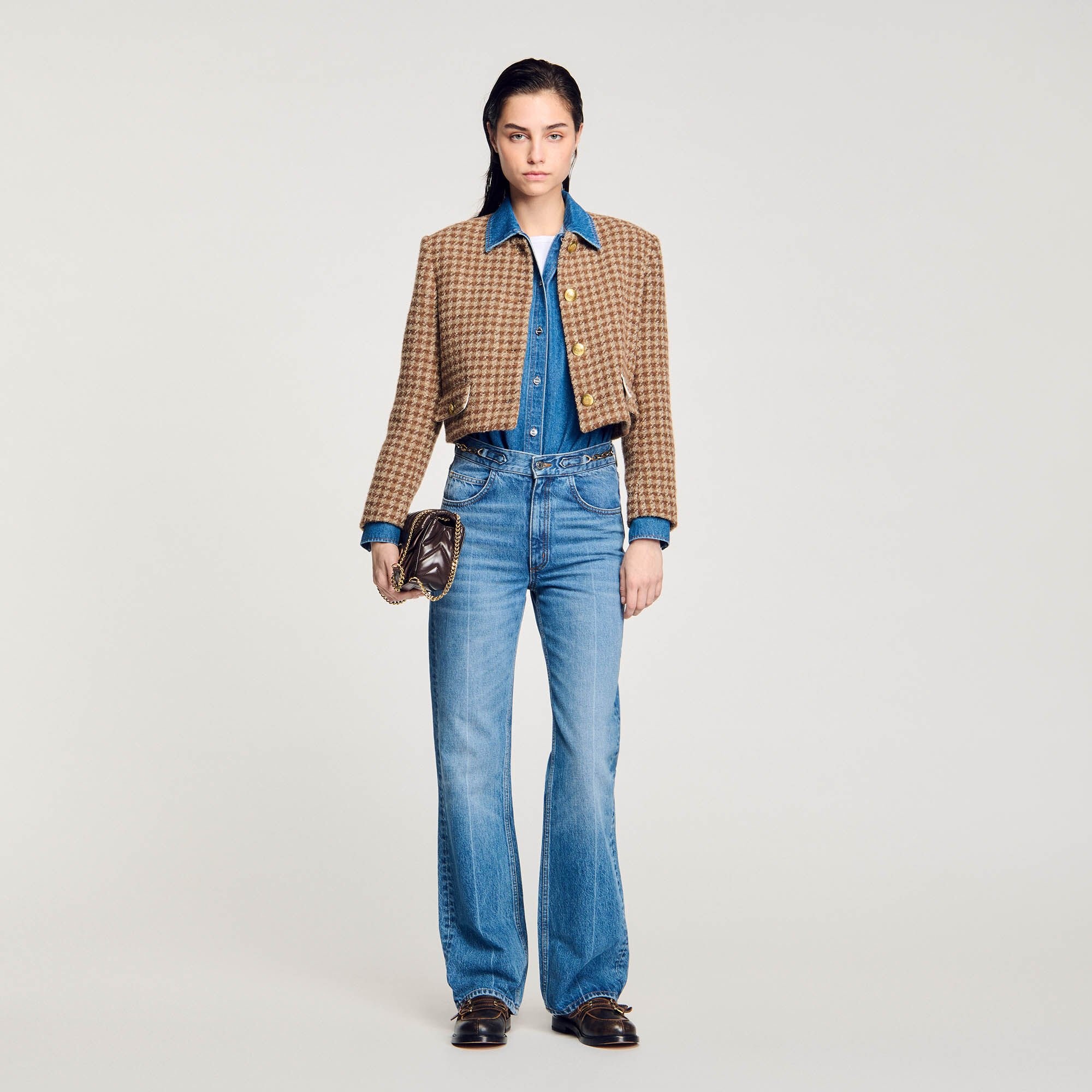 SHORT CHECKED JACKET - 2