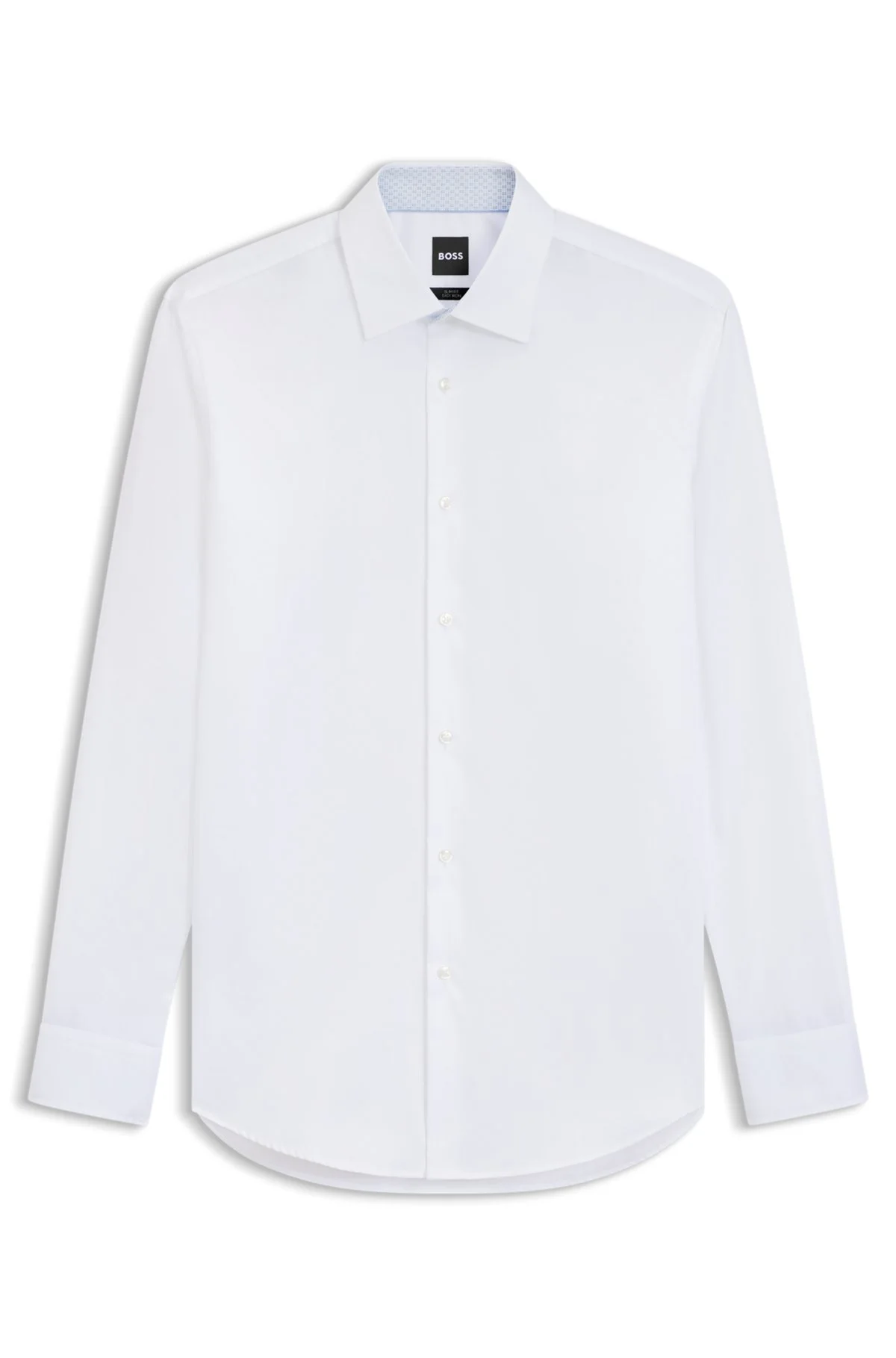 EASY-IRON SLIM-FIT SHIRT IN COTTON POPLIN - 1