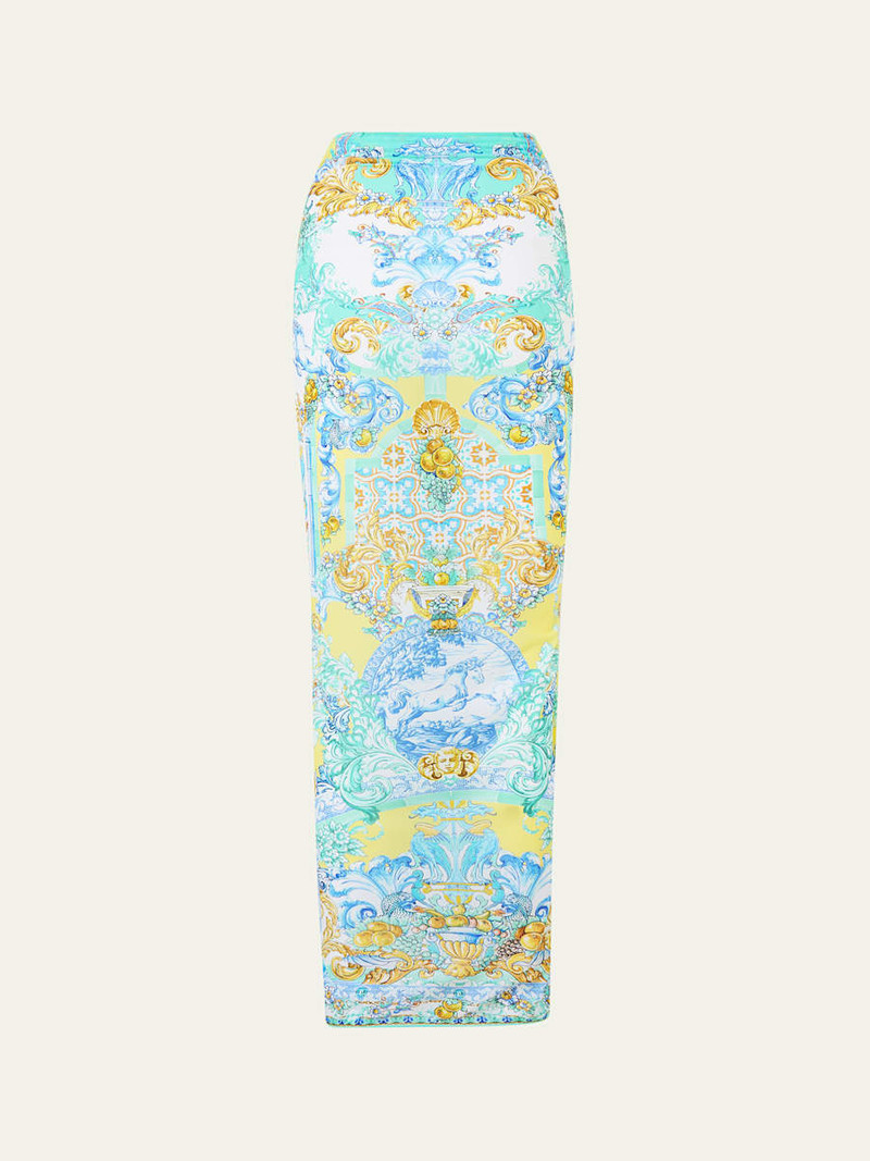CAMILLA Dial Up The Tiles Multiwear Long Sarong Coverup outlook