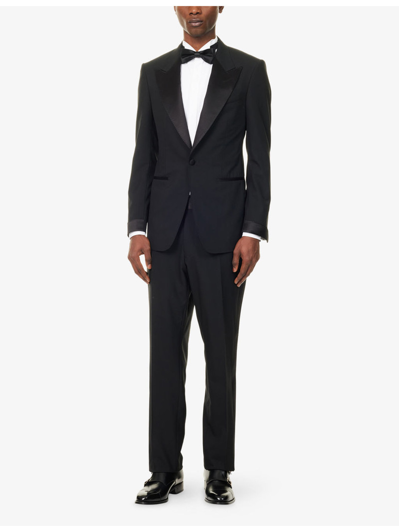 TOM FORD Tailored-Fit Wool Evening Trousers outlook
