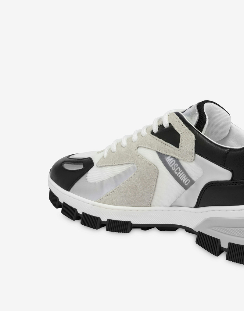 RACE SNEAKERS CALFSKIN AND SUEDE 4