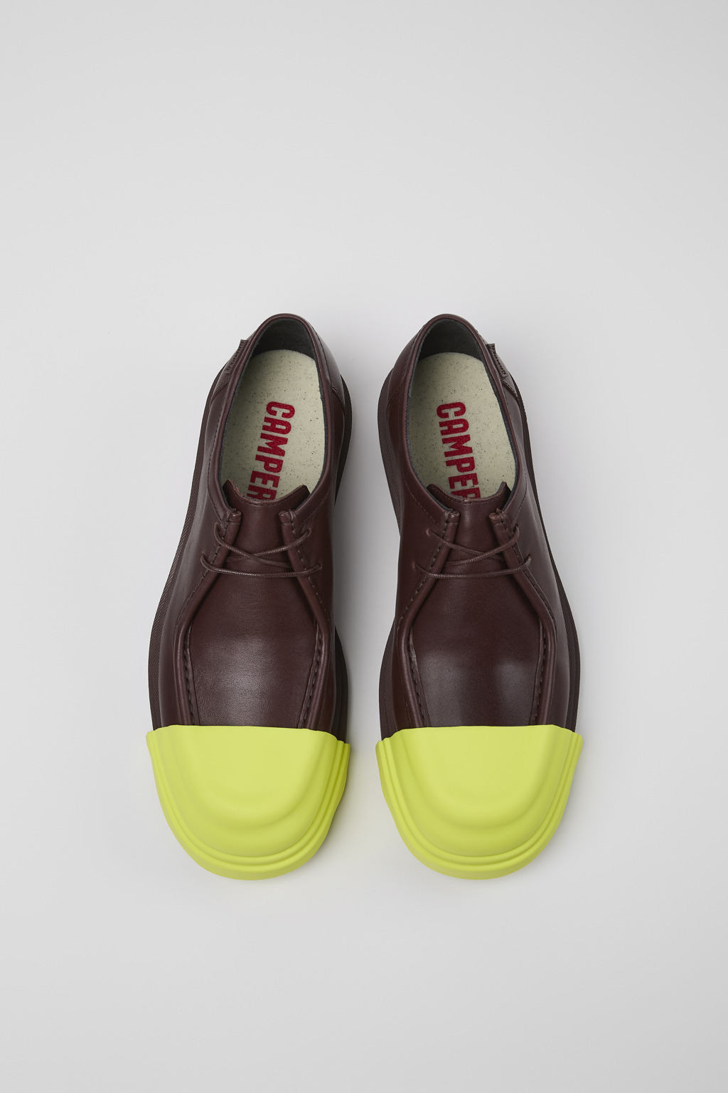Burgundy leather shoes for men - 4