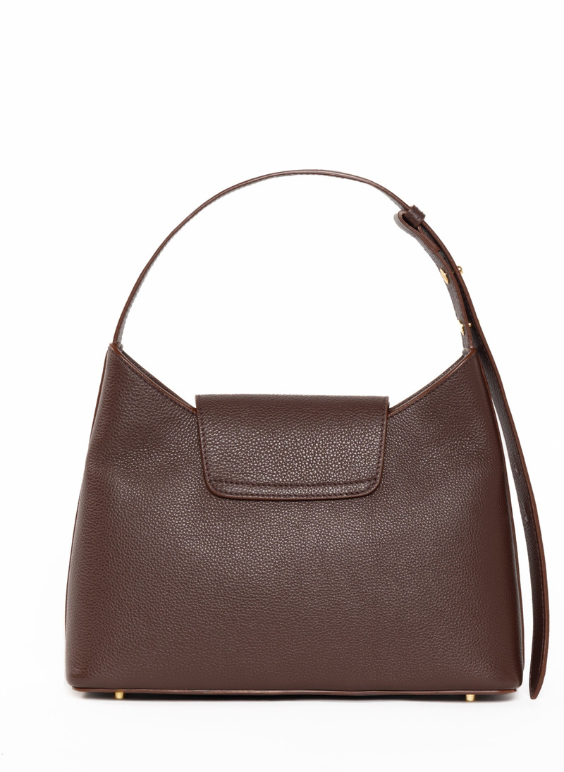 Kitten Pebbled Leather Dark Brown 3