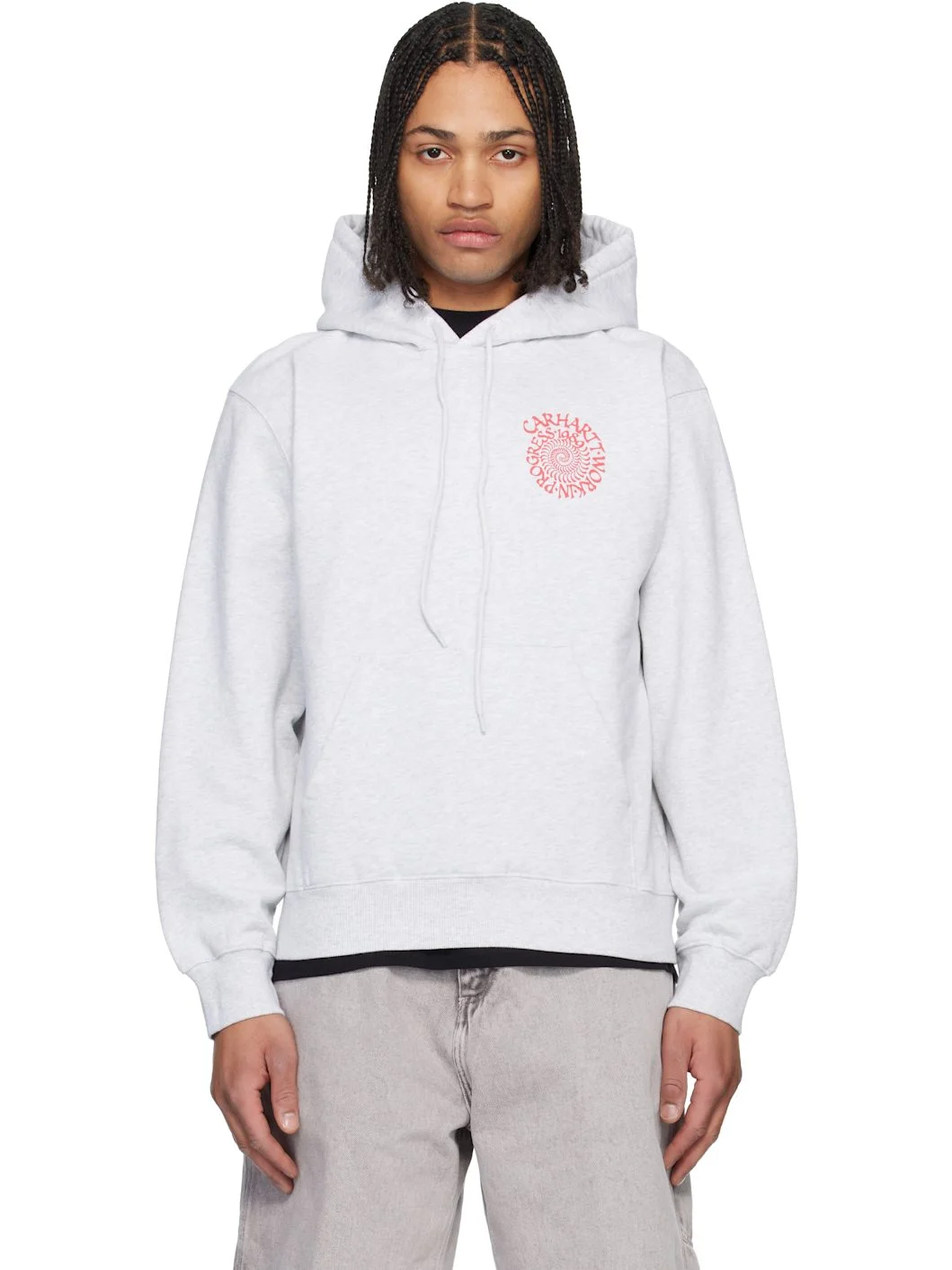 Gray Spiral Hoodie - 1