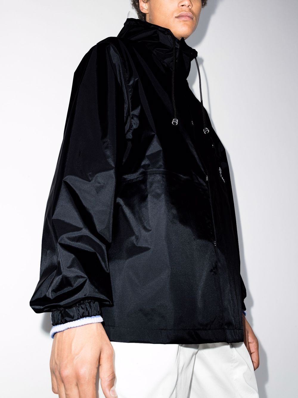 X logo hooded rain jacket - 2