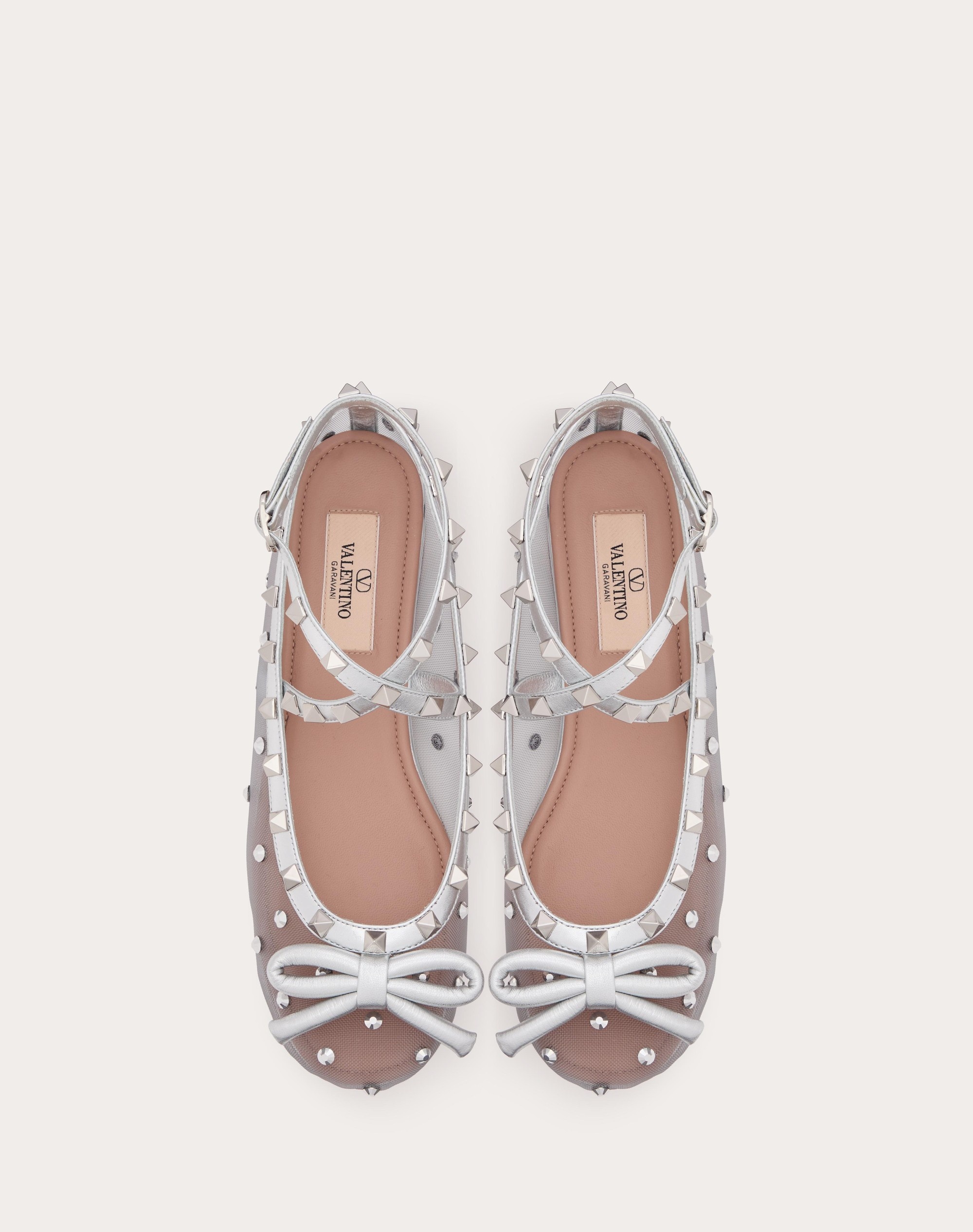 ROCKSTUD MESH BALLERINA WITH CRYSTALS - 4