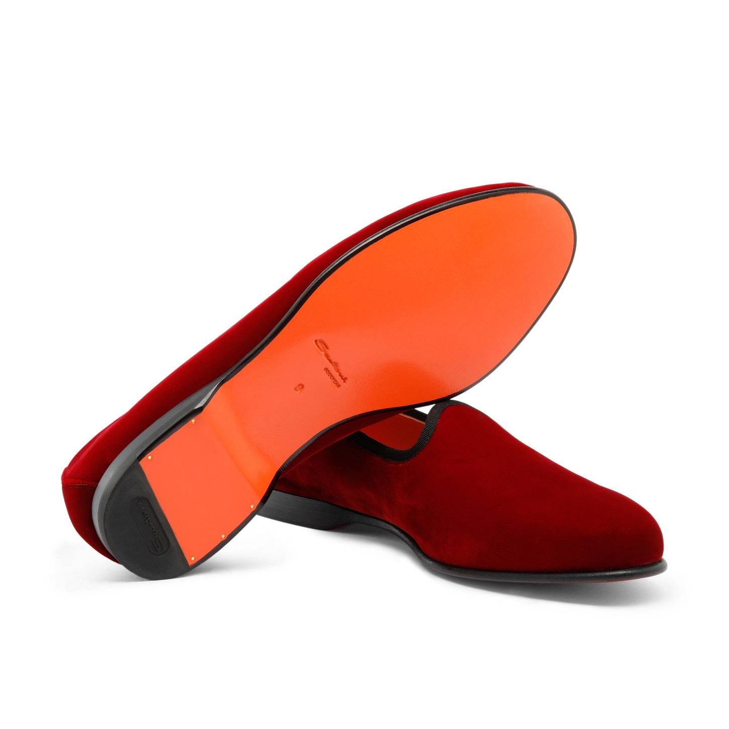 Men's red velvet Andrea loafer - 4
