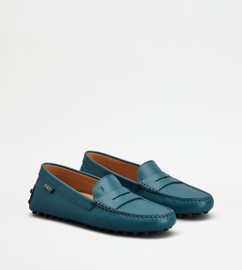 GOMMINO DRIVING SHOES IN LEATHER - GREEN 2