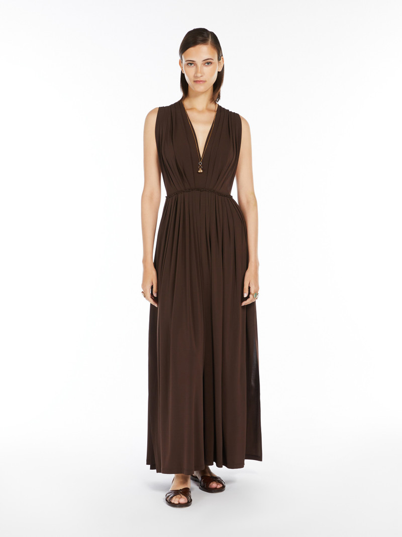 Max Mara WALTER Stretch jersey long dress outlook