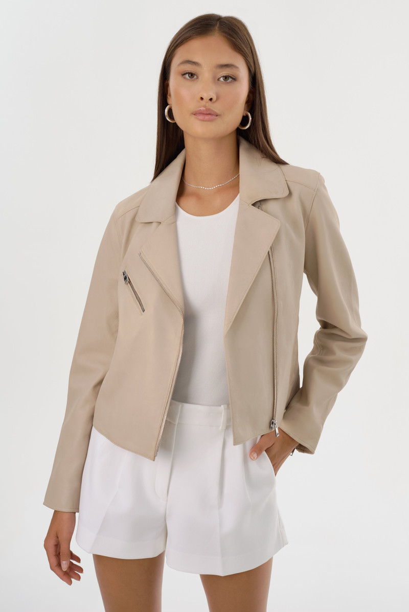 VALERIA | Leather Biker Jacket 1
