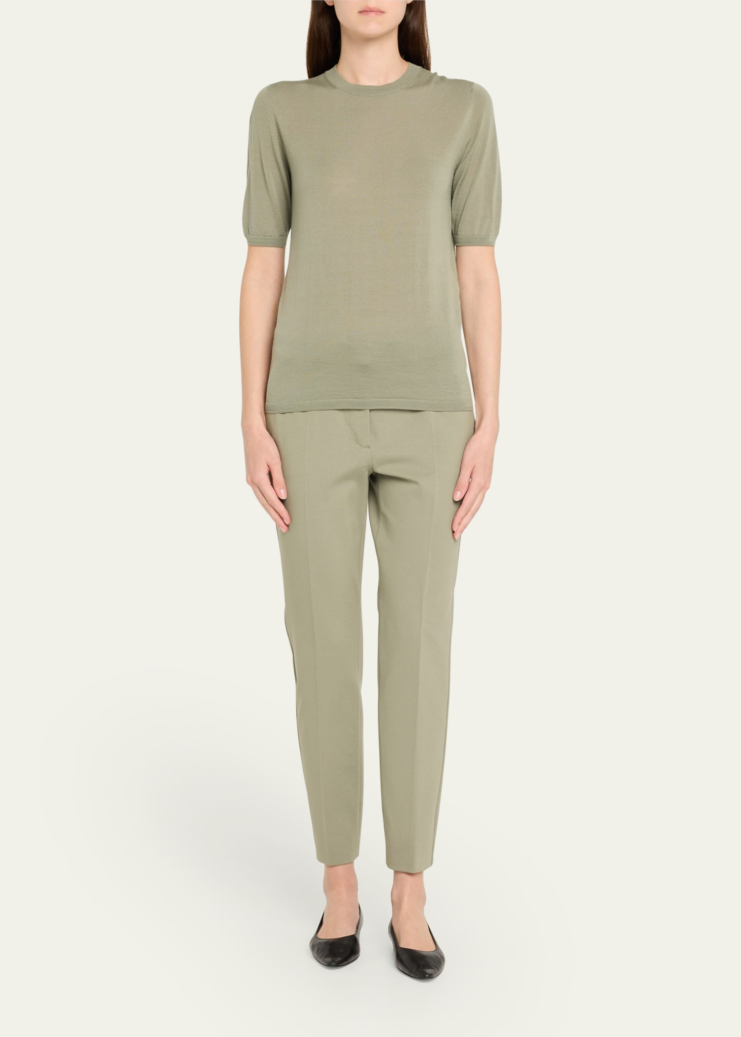 Gerico Short-Sleeve Fine-Knit Sweater - 2