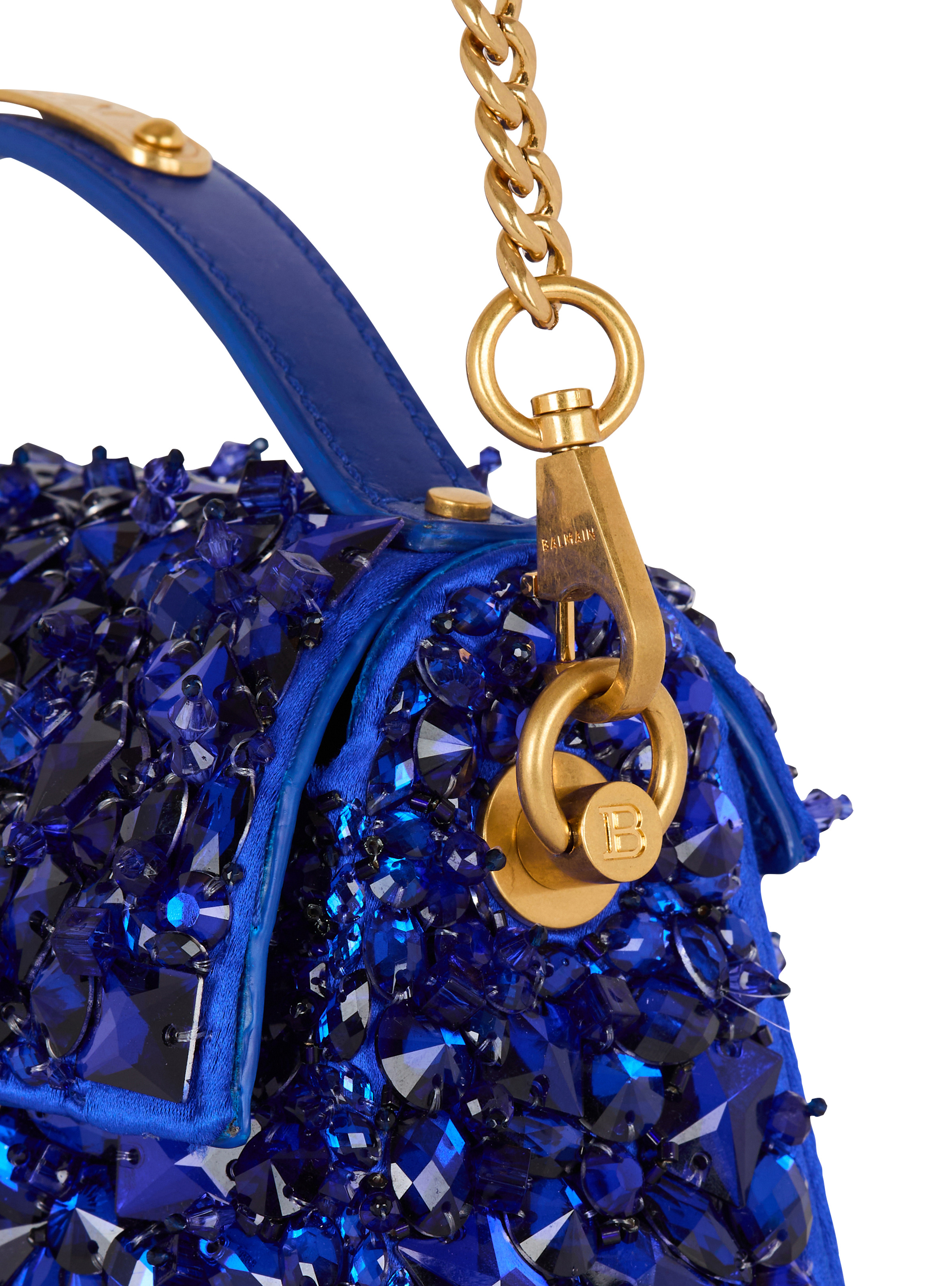 B-Buzz Dynasty bag in leather and embroidered satin - 5