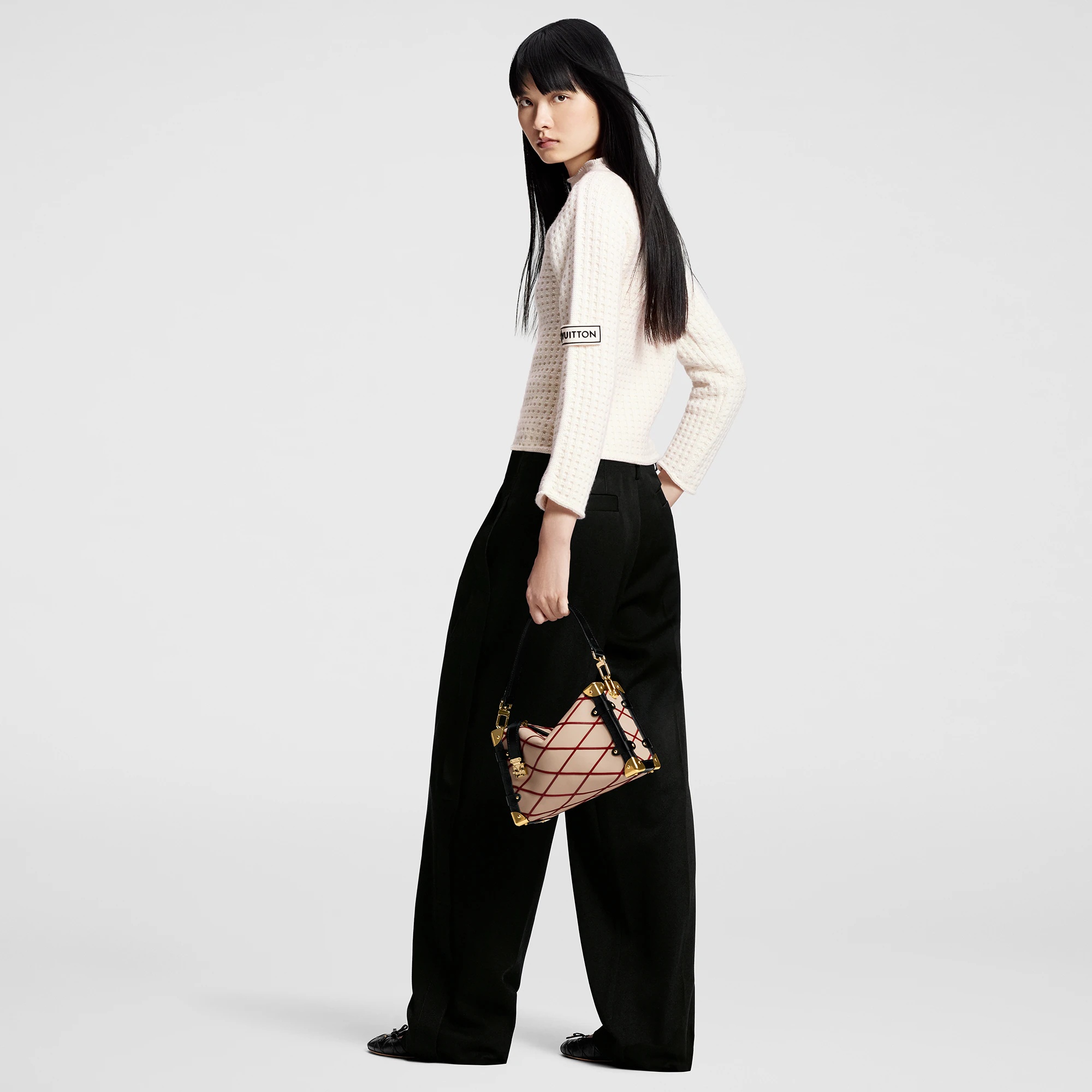 Waffle Knit Pullover - 3