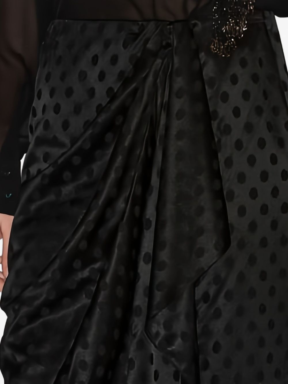 Breen polka-dot draped skirt - 5