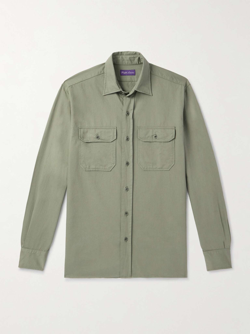 Raleigh Brushed Chino Twill Shirt - 1
