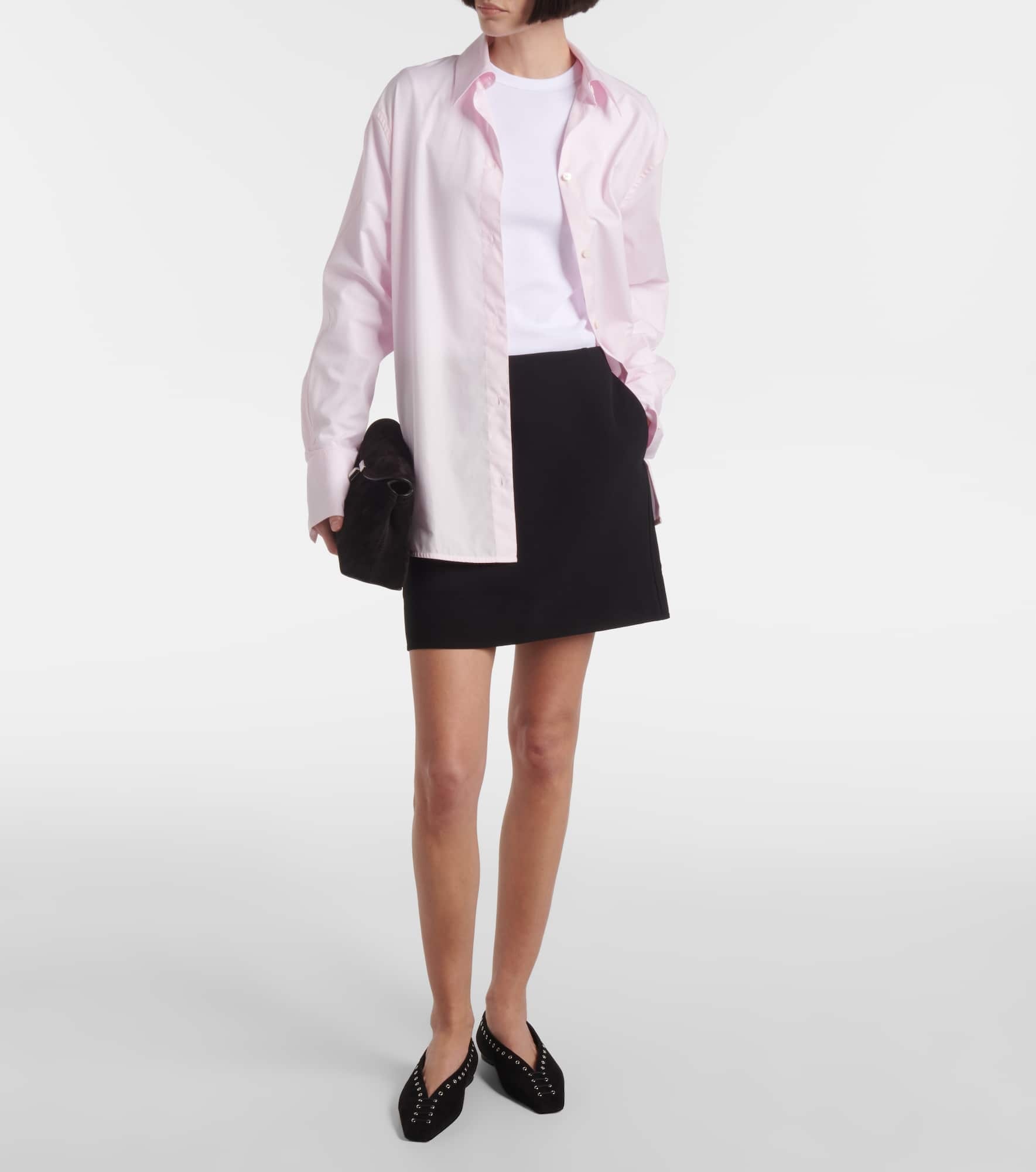 Crêpe miniskirt - 2