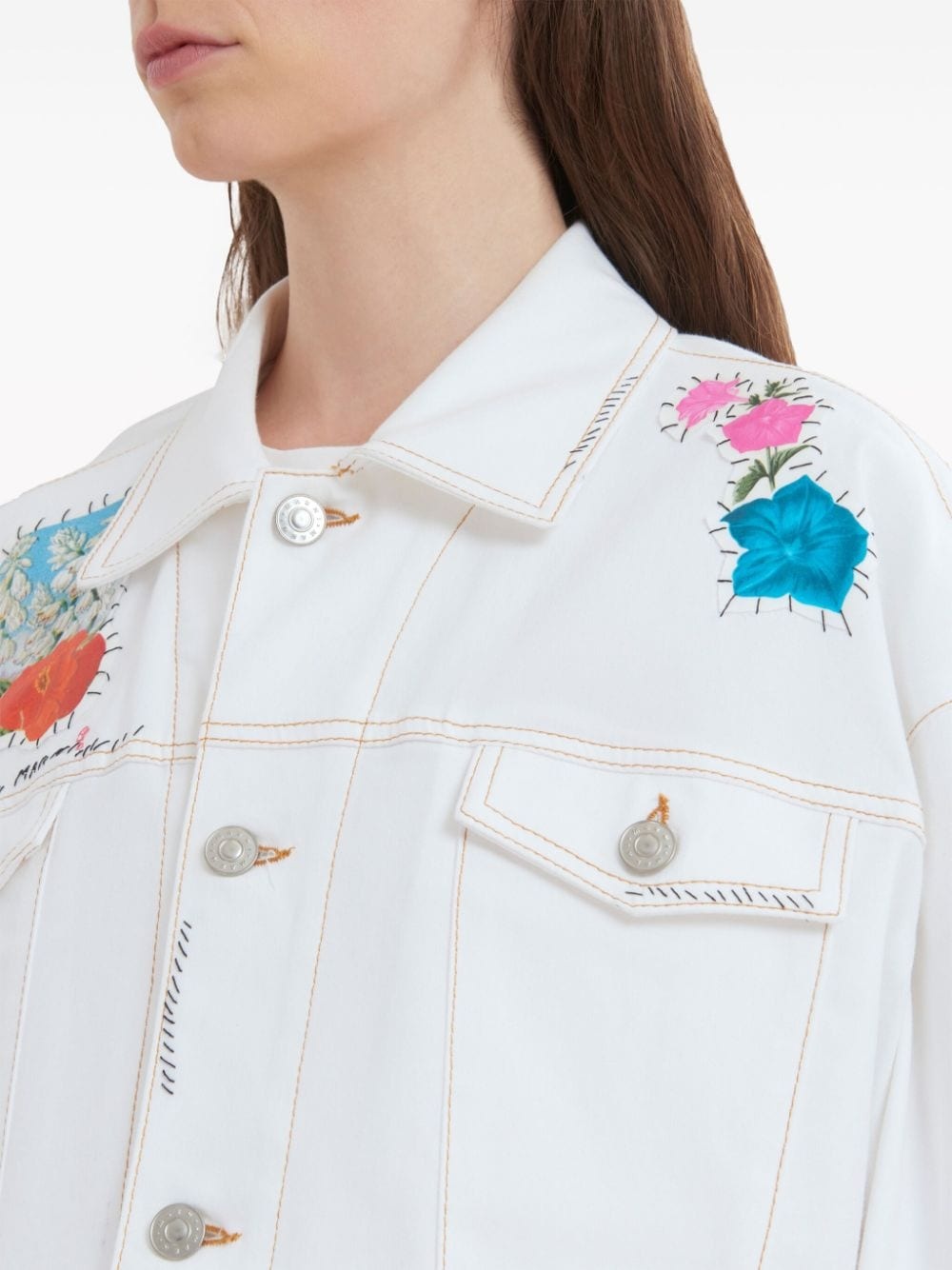 appliquÃ©-detail logo-embroidered jacket - 5