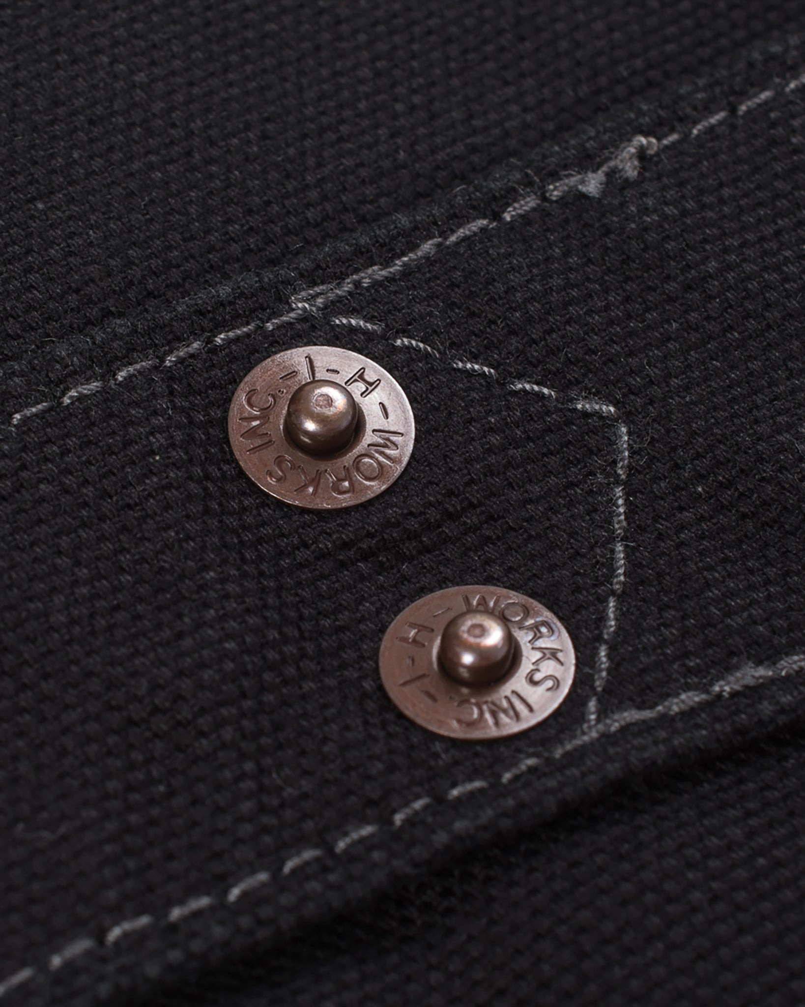 IHV-02-BLK 12oz Wabash/Duck Work Vest - Black/Black - 14