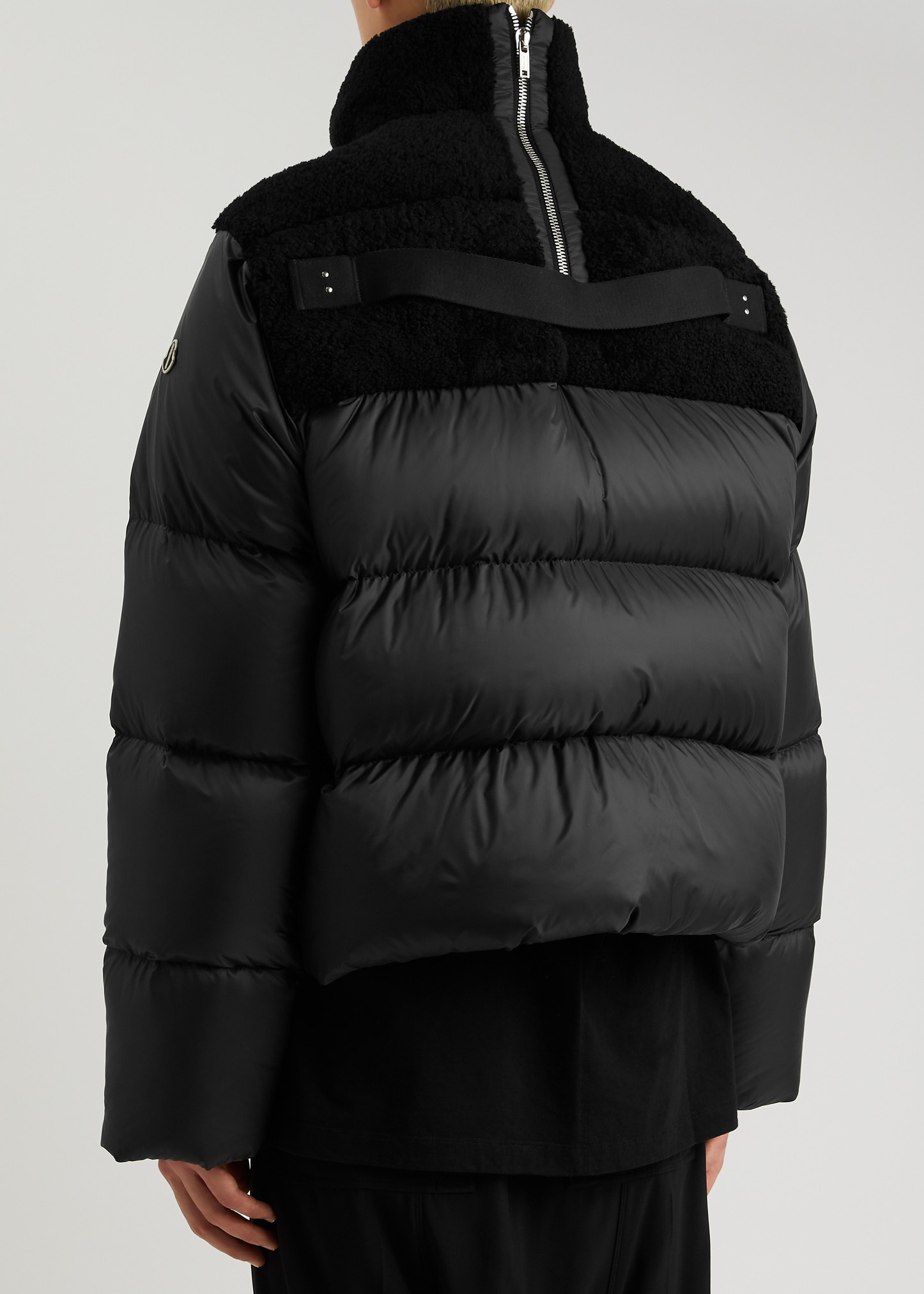 X Moncler Cyclopic quilted shell and shearling jacket - 3