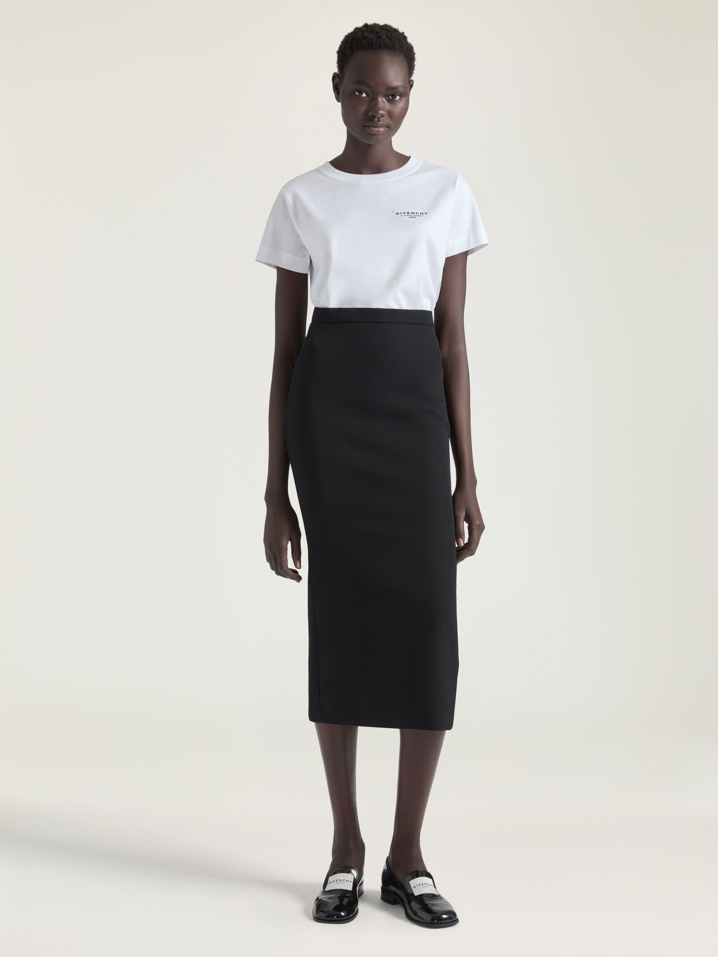 MID-LENGTH KICK BACK SKIRT IN CADY - 2