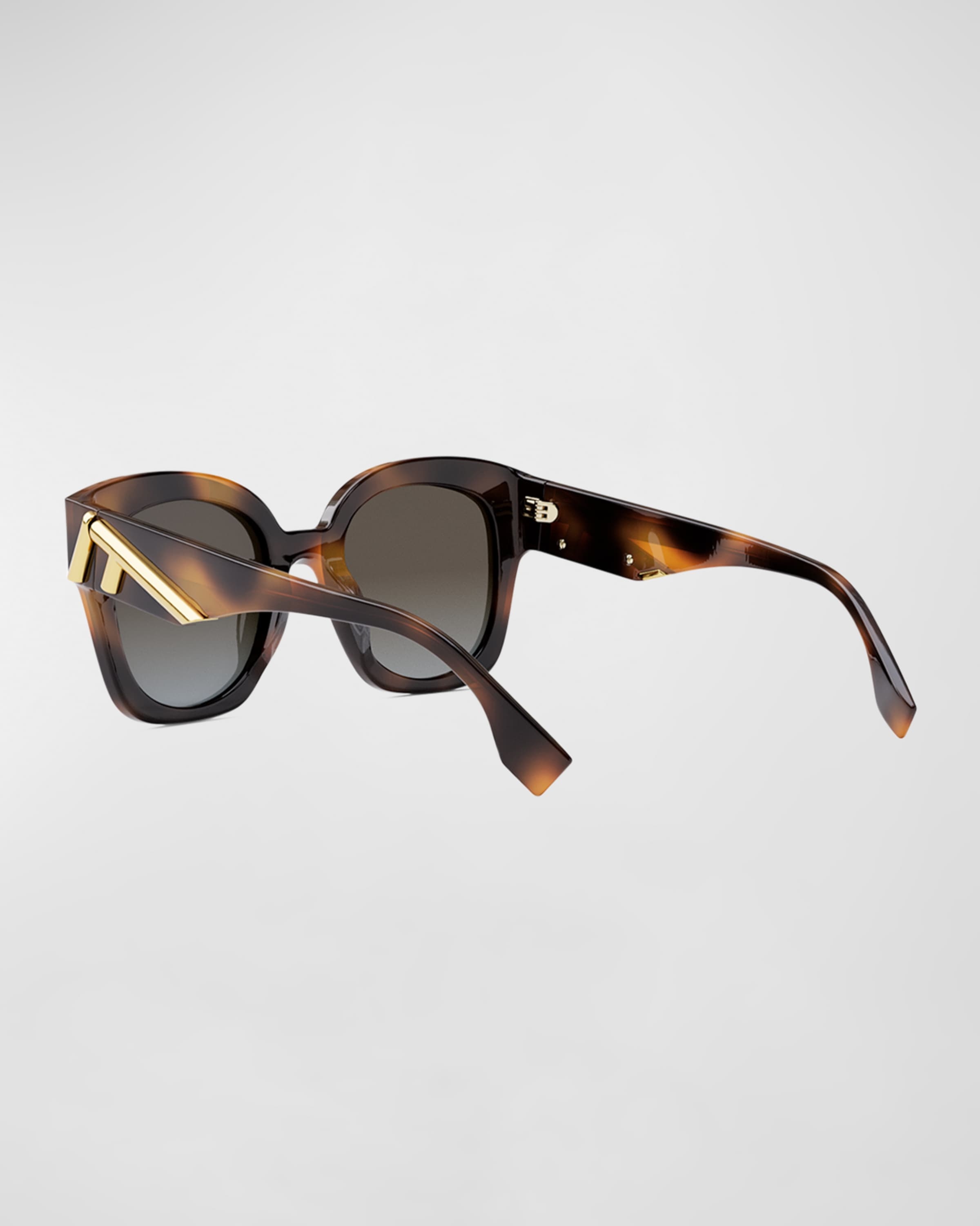 Oversized F Logo Acetate Cat-Eye Sunglasses - 2