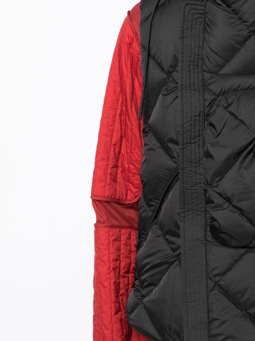 padded quilted gilet - 5
