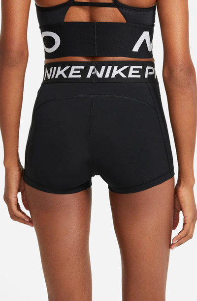 Nike Pro 3-Inch Shorts in Black/White outlook