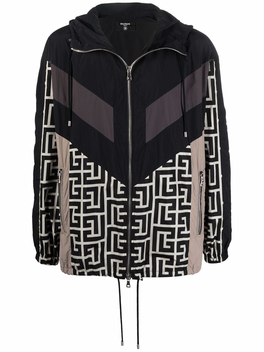 signature geometric-print jacket - 1