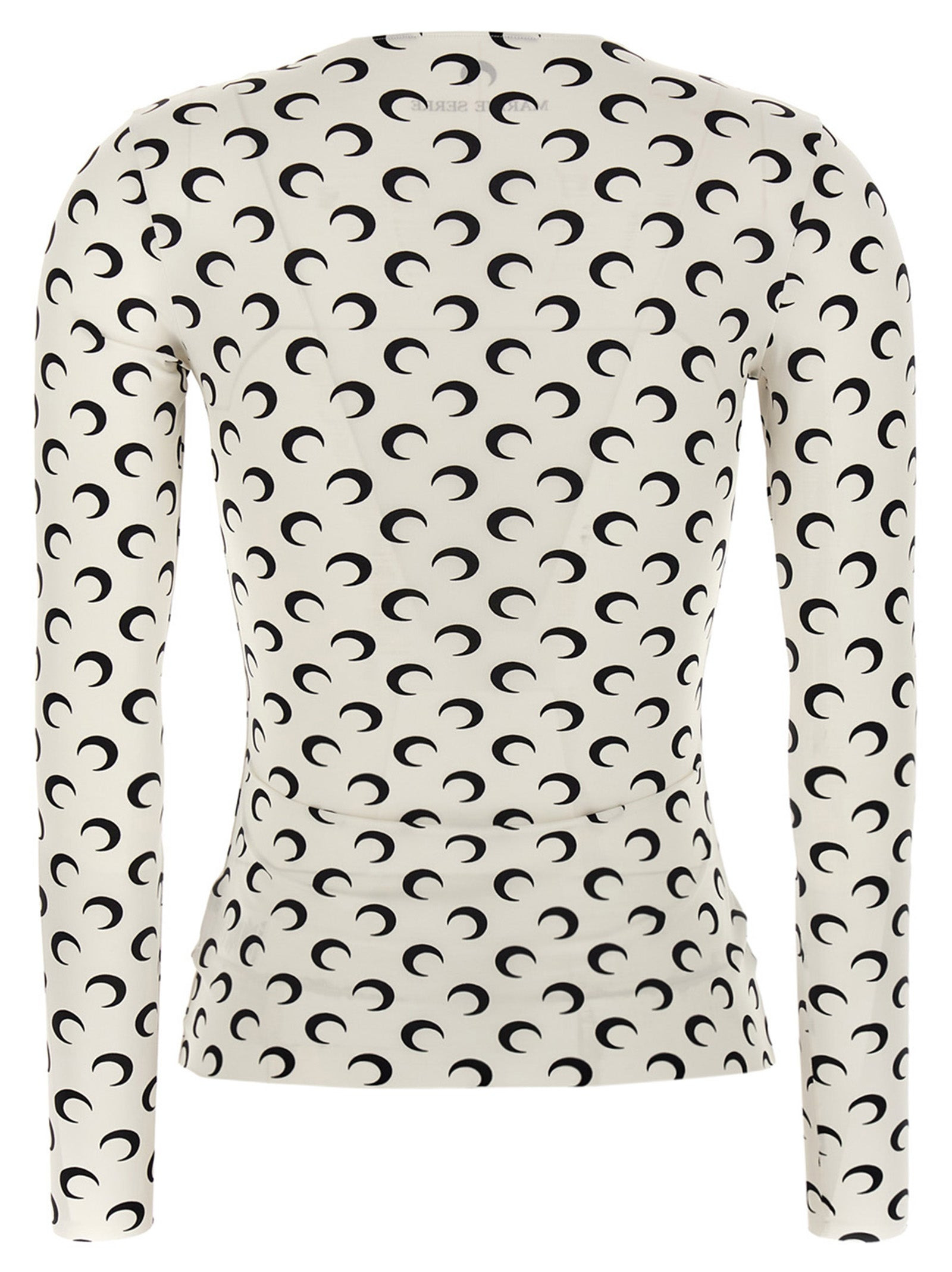 Marine Serre Women 'Moon Printed Jersey Second Skin' T-Shirt - 2